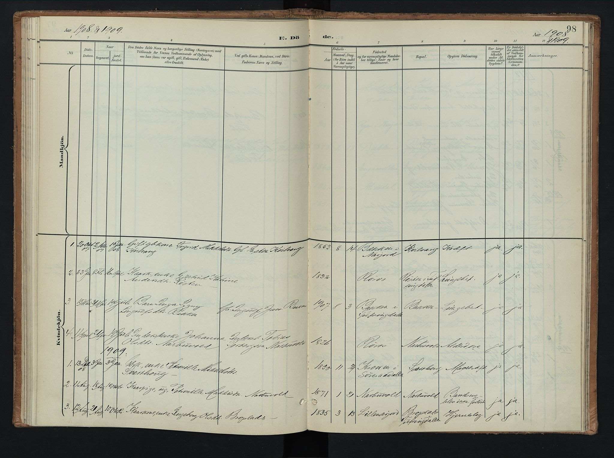 Tolga prestekontor, AV/SAH-PREST-062/K/L0010: Parish register (official) no. 10, 1901-1915, p. 98