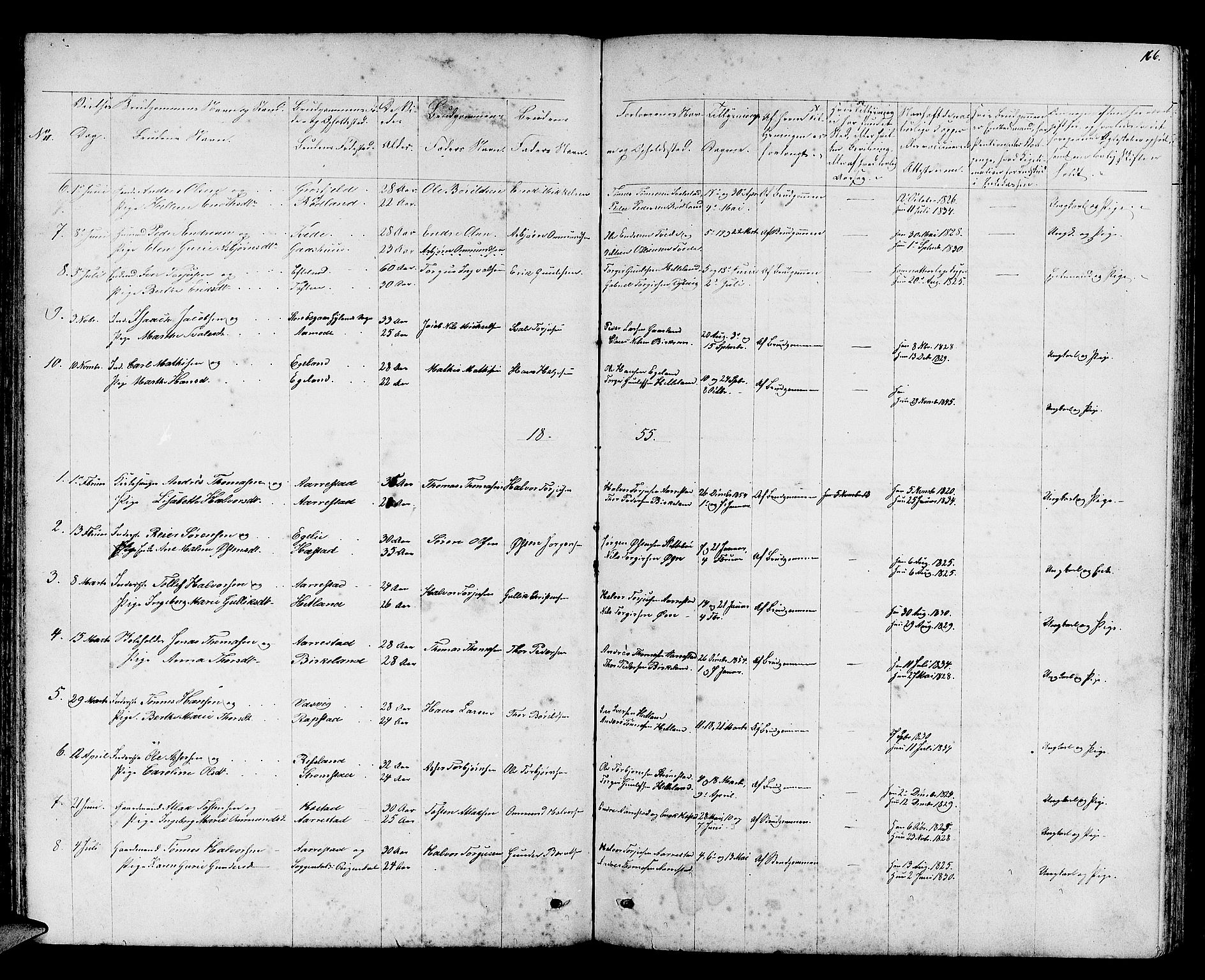 Helleland sokneprestkontor, AV/SAST-A-101810: Parish register (copy) no. B 2, 1848-1886, p. 166