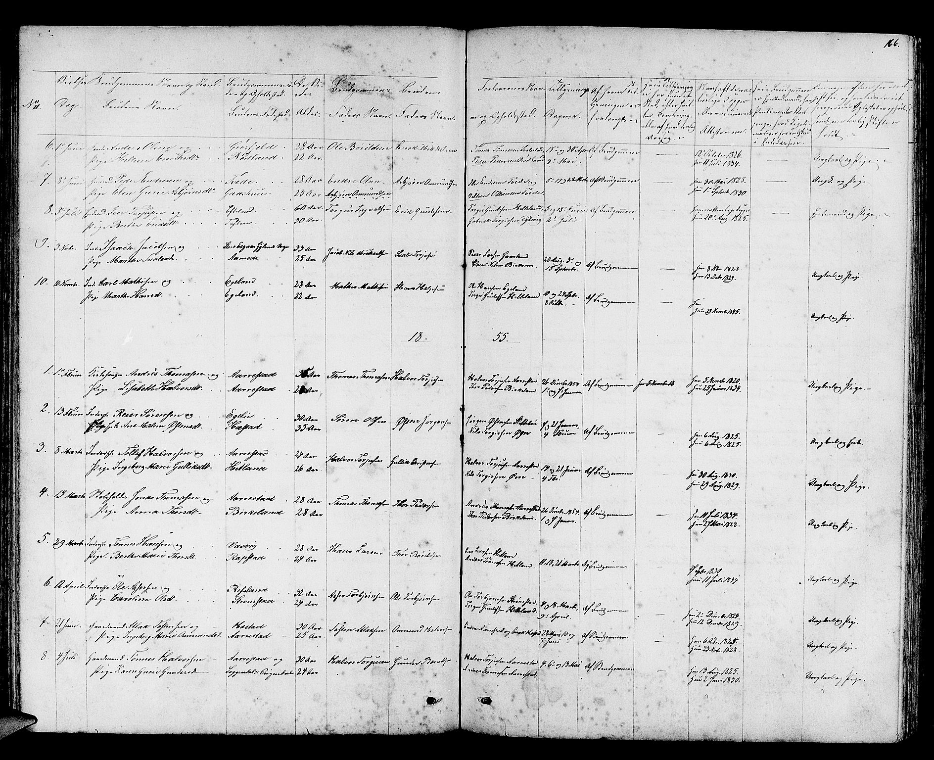 Helleland sokneprestkontor, AV/SAST-A-101810: Parish register (copy) no. B 2, 1848-1886, p. 166