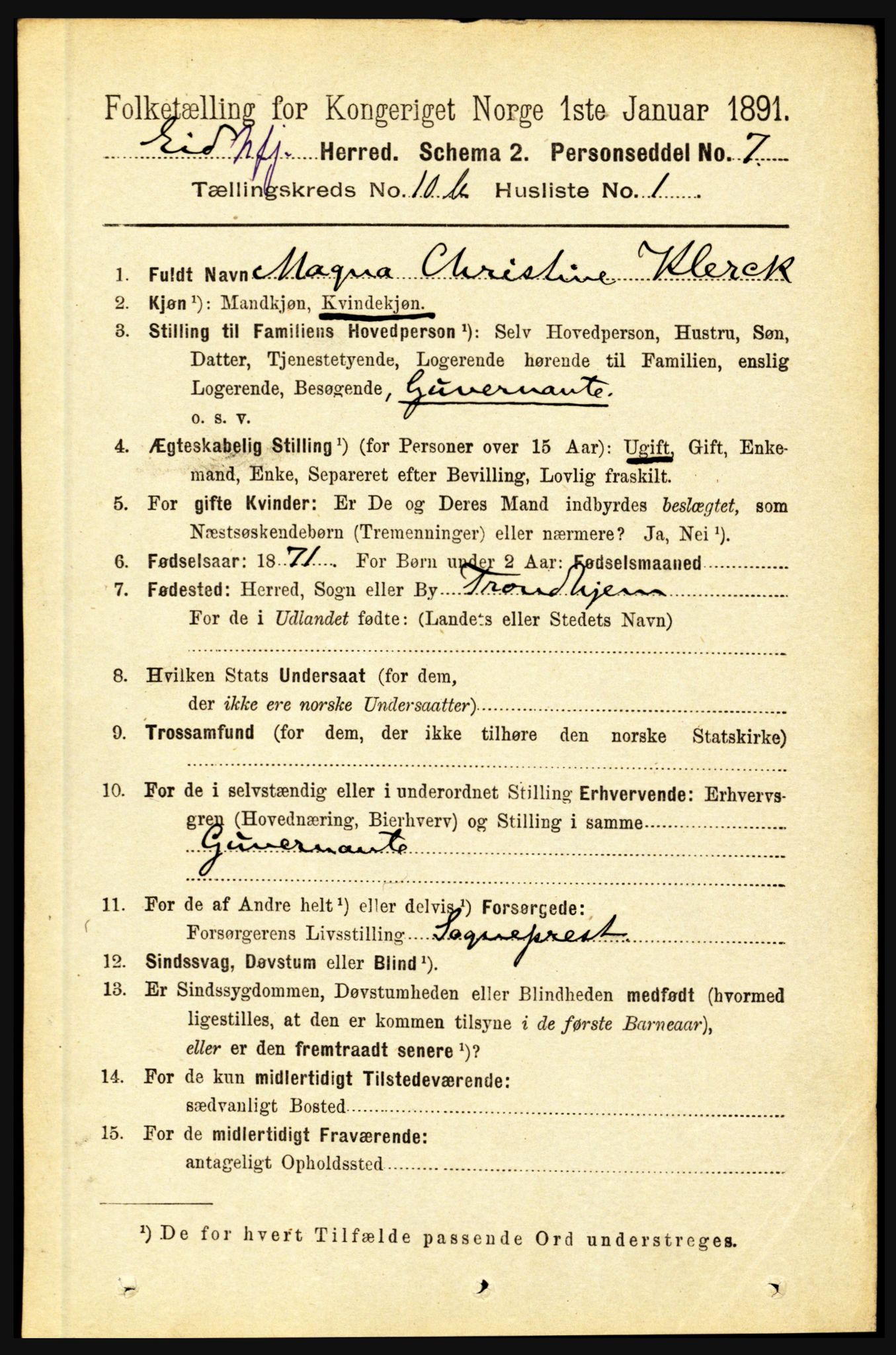 RA, 1891 census for 1443 Eid, 1891, p. 3342