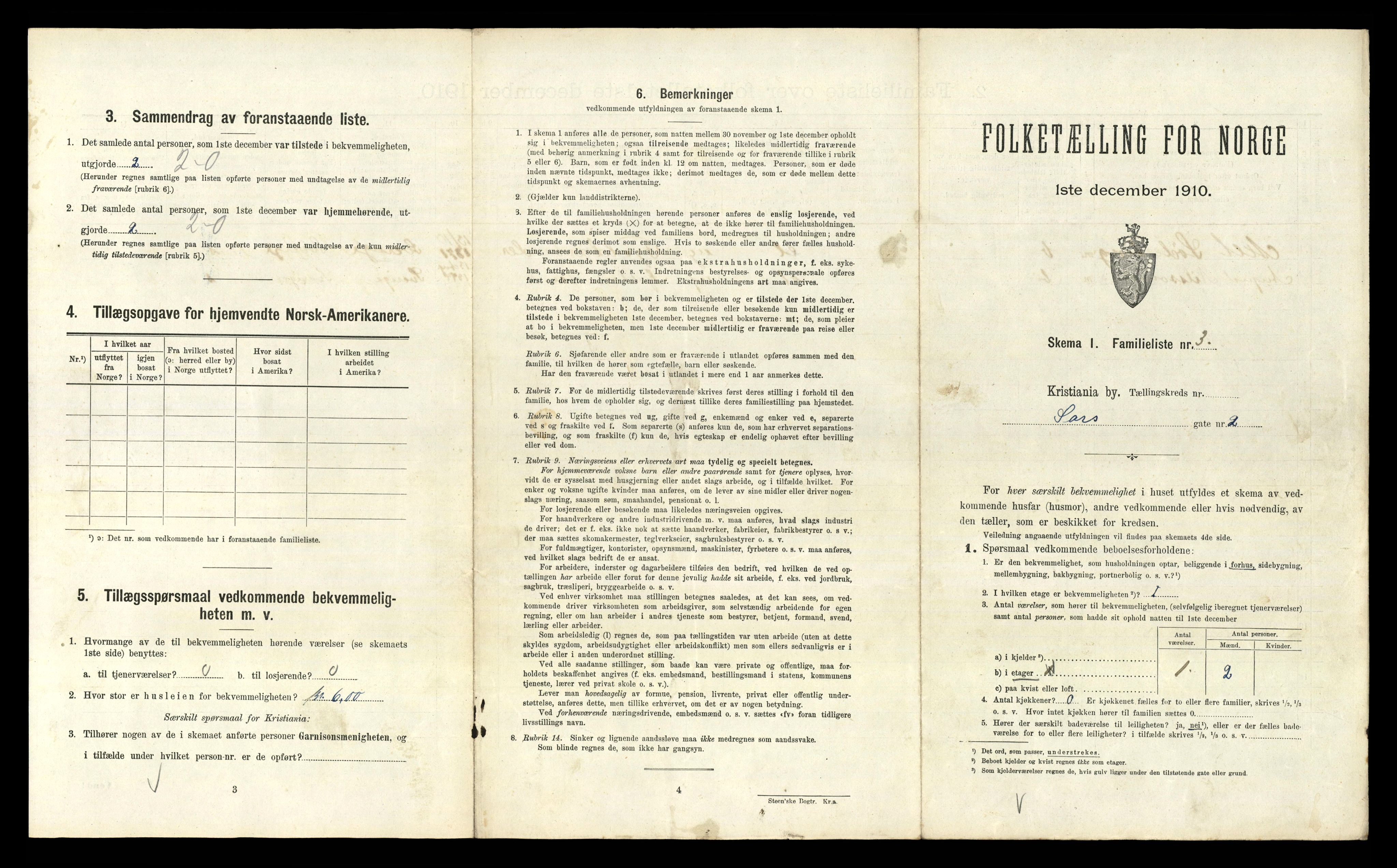 RA, 1910 census for Kristiania, 1910, p. 85215