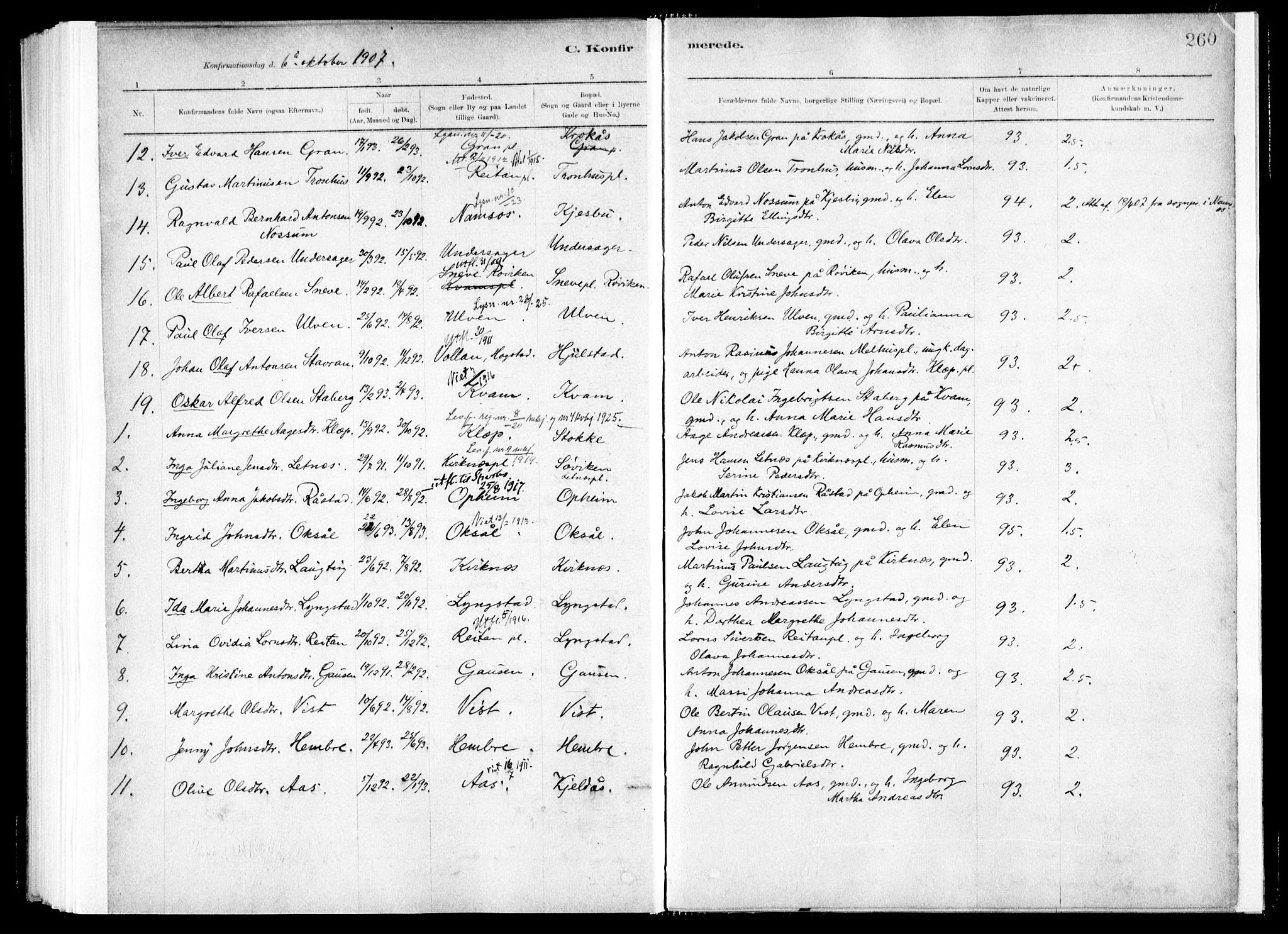 Ministerialprotokoller, klokkerbøker og fødselsregistre - Nord-Trøndelag, SAT/A-1458/730/L0285: Parish register (official) no. 730A10, 1879-1914, p. 260