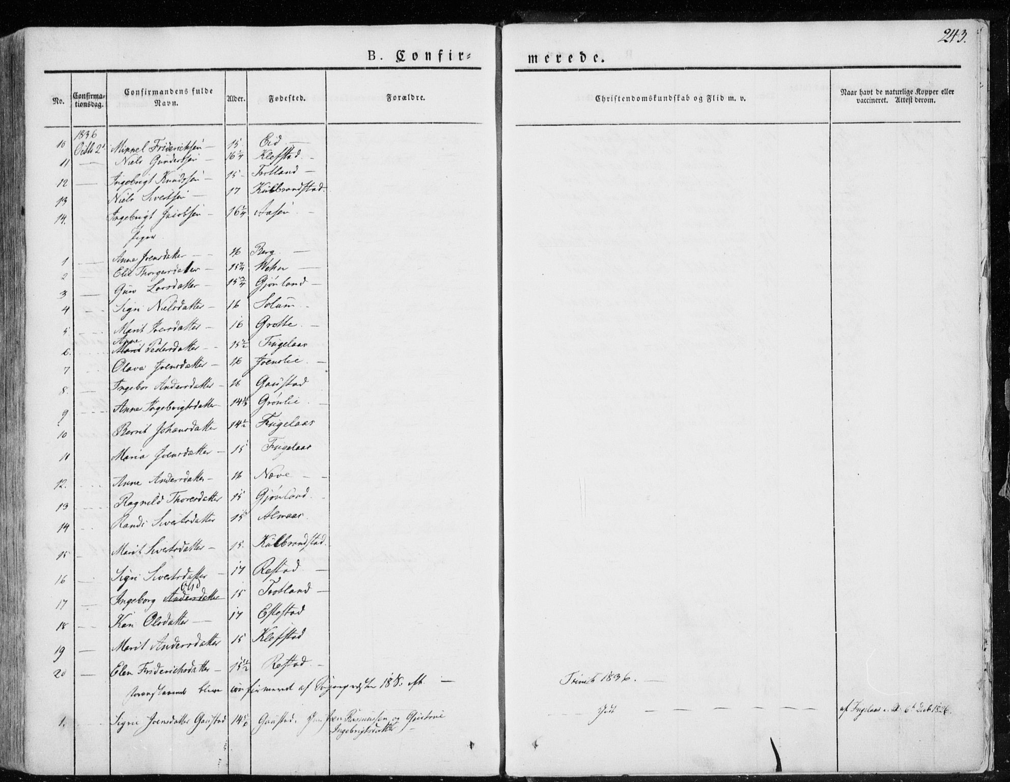 Ministerialprotokoller, klokkerbøker og fødselsregistre - Sør-Trøndelag, AV/SAT-A-1456/691/L1069: Parish register (official) no. 691A04, 1826-1841, p. 243