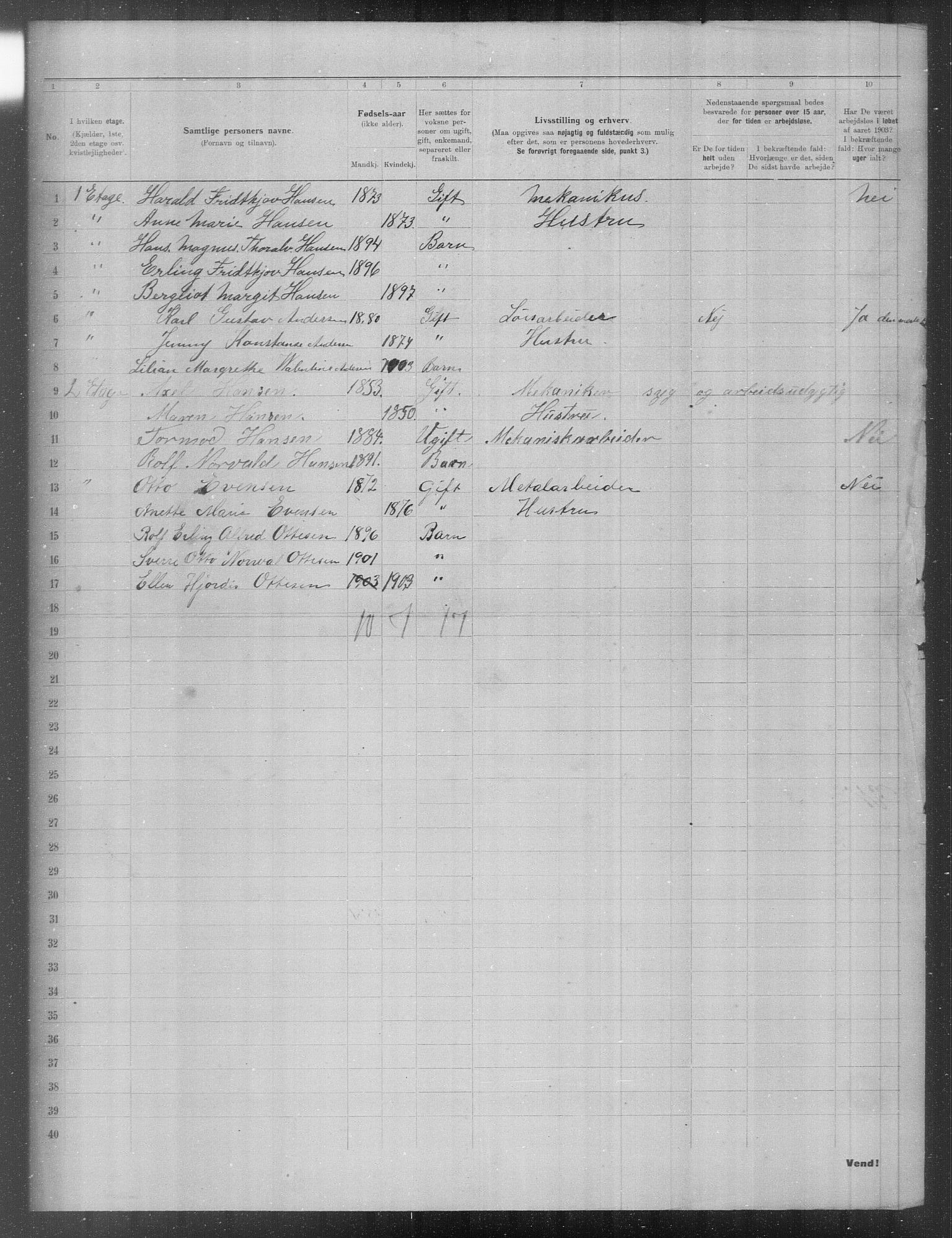 OBA, Municipal Census 1903 for Kristiania, 1903, p. 13424