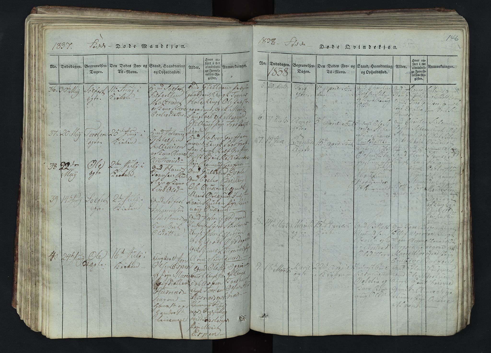 Lom prestekontor, SAH/PREST-070/L/L0002: Parish register (copy) no. 2, 1815-1844, p. 146
