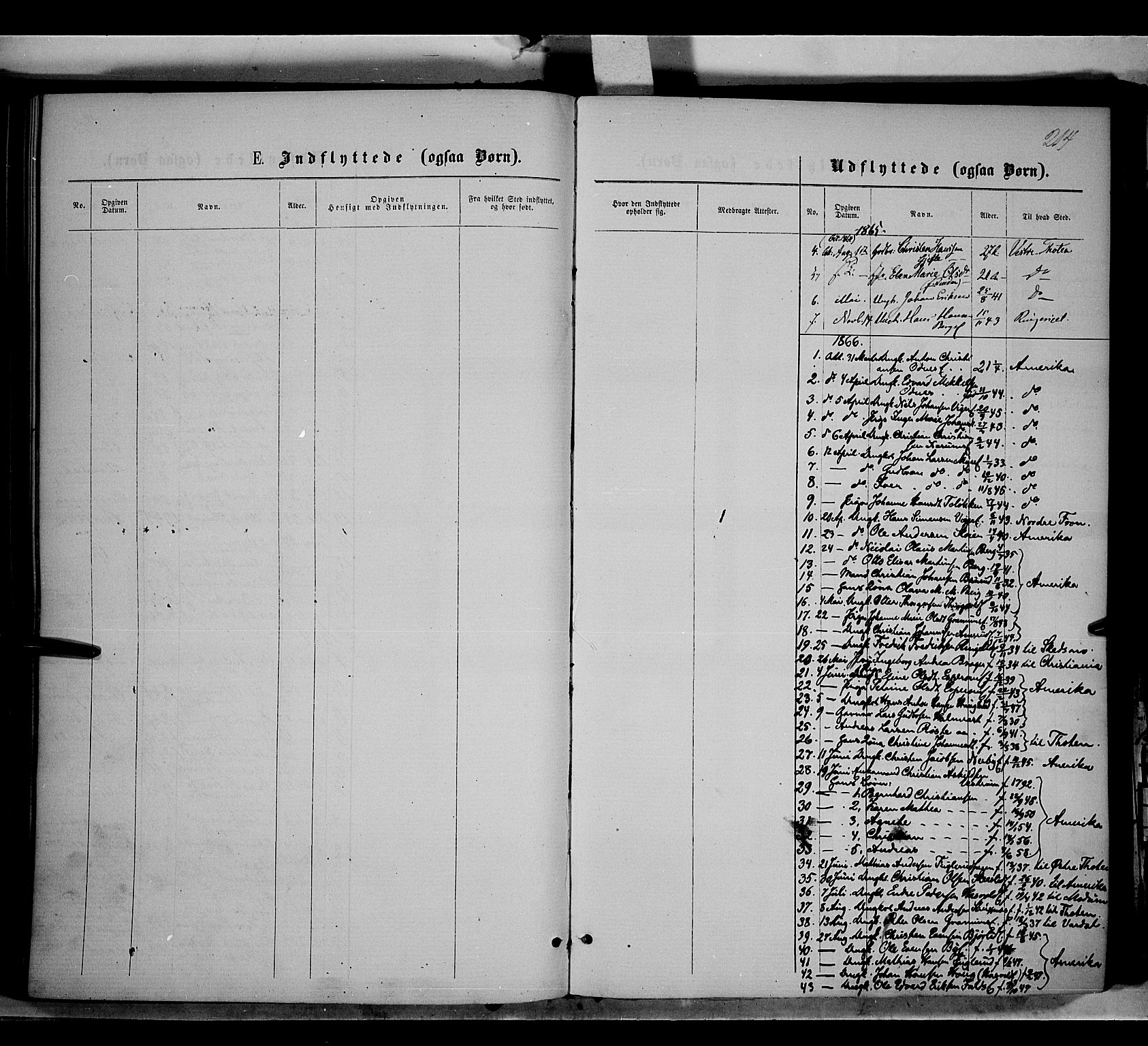 Søndre Land prestekontor, SAH/PREST-122/K/L0001: Parish register (official) no. 1, 1860-1877, p. 214
