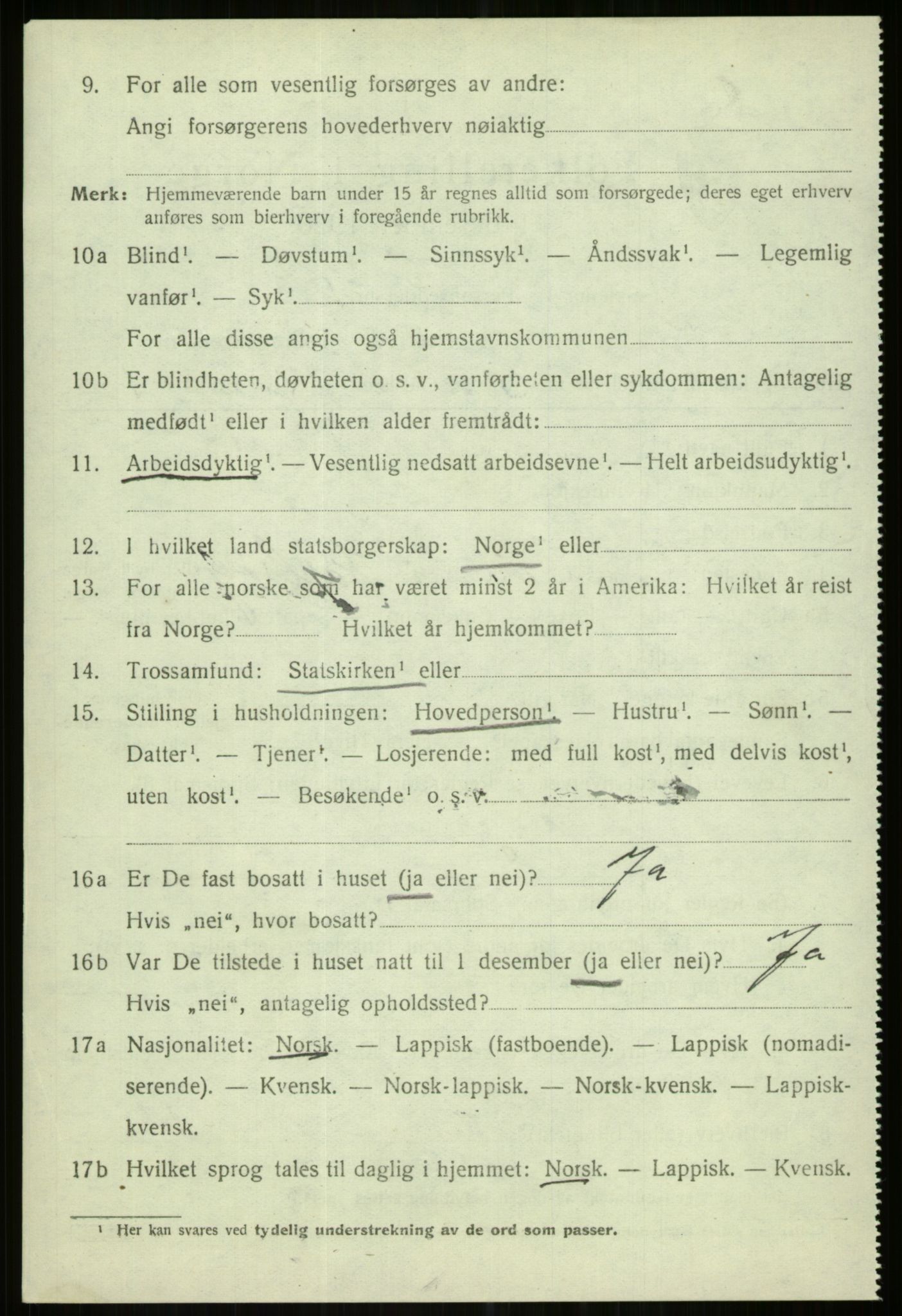 SATØ, 1920 census for Karlsøy, 1920, p. 2689