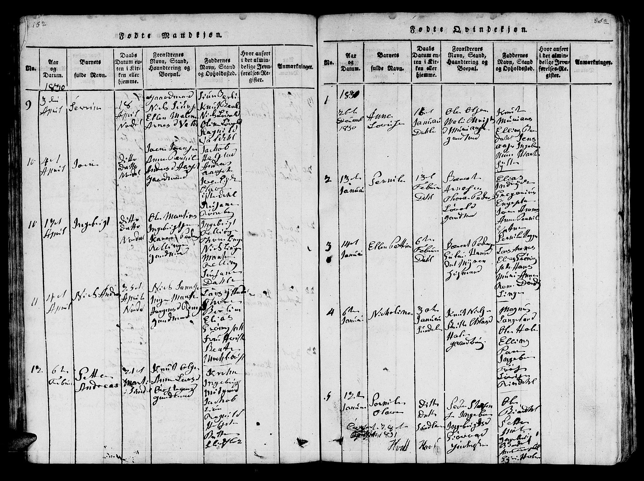 Ministerialprotokoller, klokkerbøker og fødselsregistre - Møre og Romsdal, SAT/A-1454/519/L0246: Parish register (official) no. 519A05, 1817-1834, p. 162-163