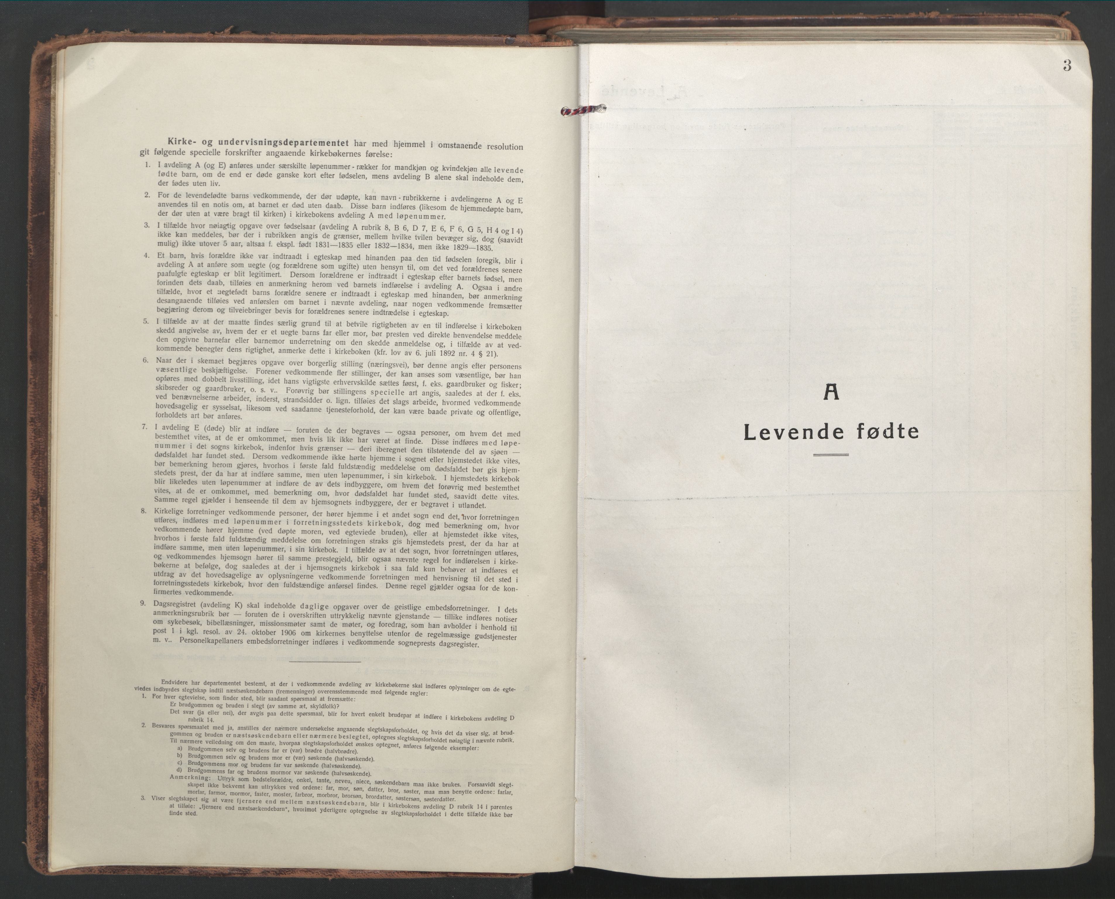 Ministerialprotokoller, klokkerbøker og fødselsregistre - Nordland, SAT/A-1459/839/L0574: Parish register (copy) no. 839C04, 1918-1950, p. 3