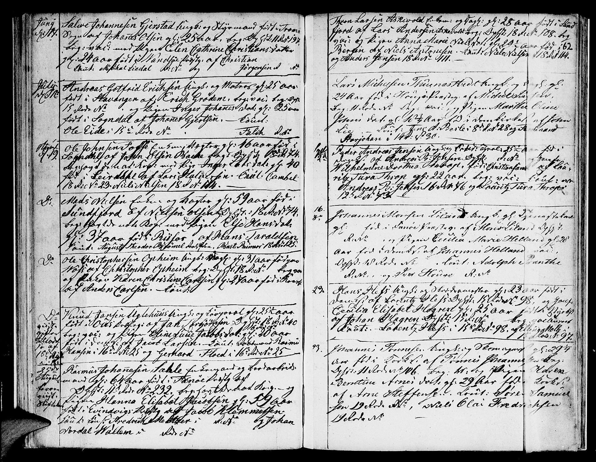 Domkirken sokneprestembete, AV/SAB-A-74801/H/Hab/L0003: Parish register (copy) no. A 3, 1820-1853, p. 62