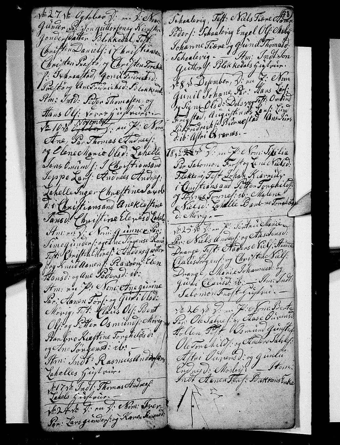 Oddernes sokneprestkontor, AV/SAK-1111-0033/F/Fb/Fba/L0002: Parish register (copy) no. B 2, 1791-1806, p. 78