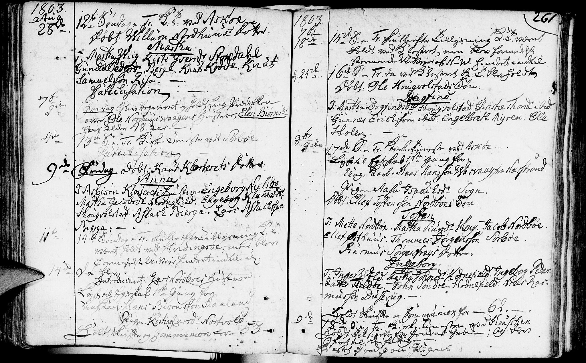 Rennesøy sokneprestkontor, SAST/A -101827/H/Ha/Haa/L0003: Parish register (official) no. A 3, 1772-1815, p. 261