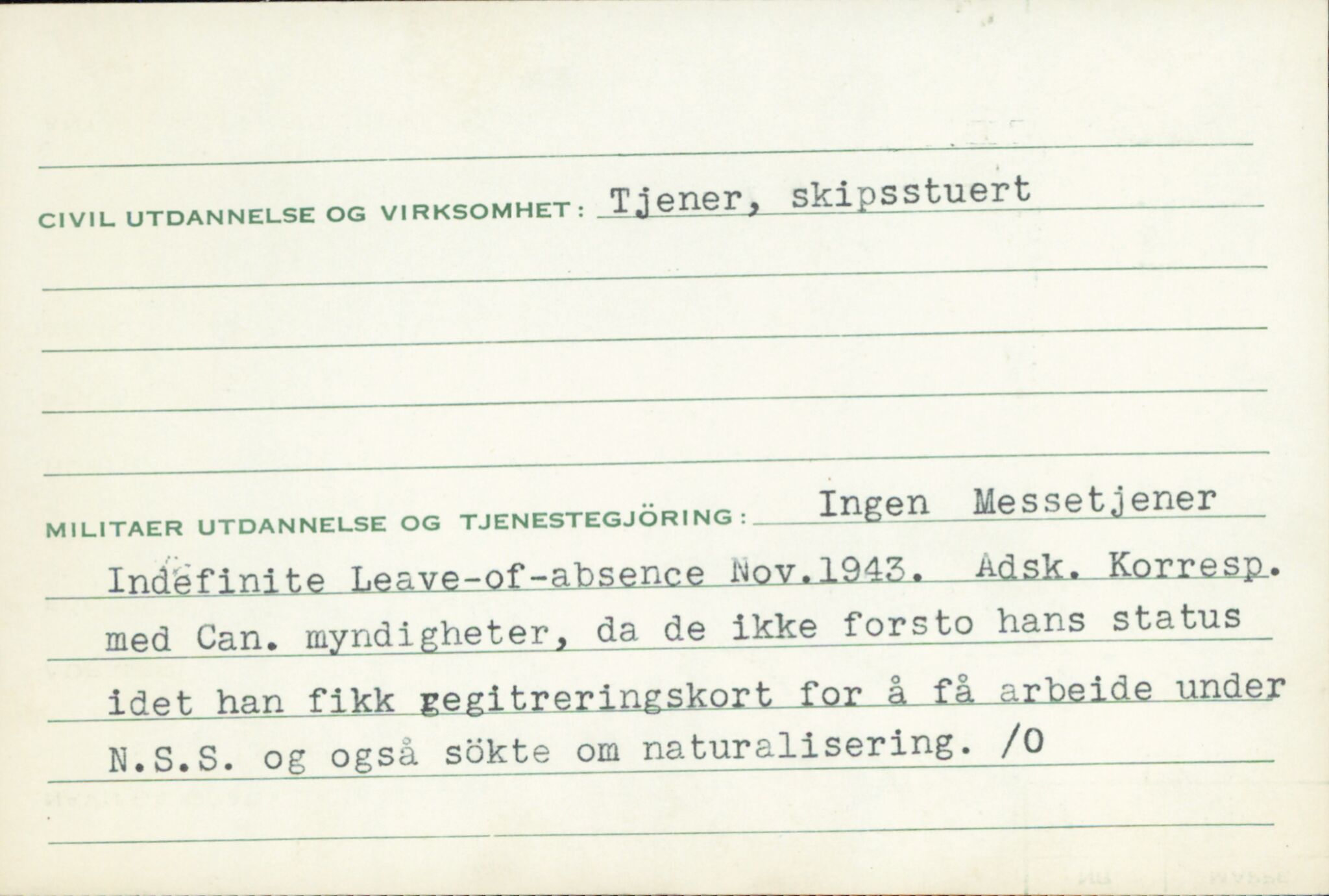 Forsvaret, Forsvarets overkommando/Luftforsvarsstaben, RA/RAFA-4079/P/Pa/L0037: Personellpapirer, 1914, p. 501