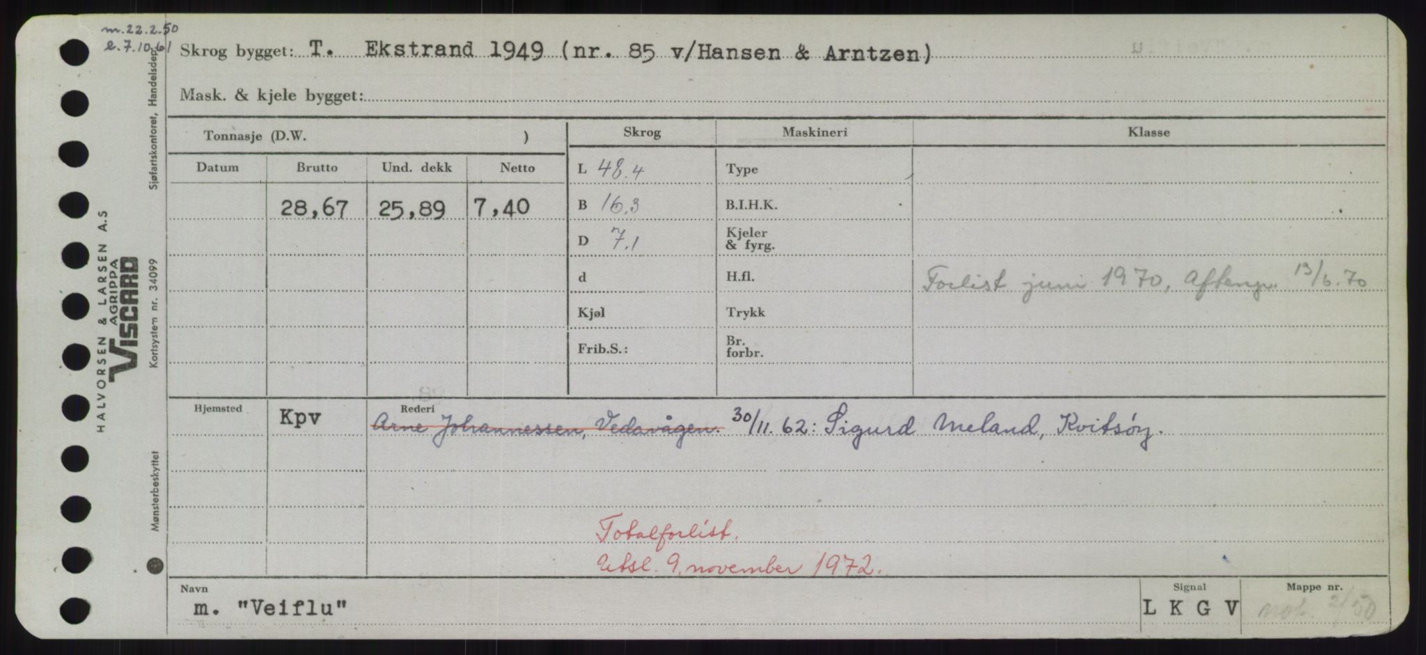 Sjøfartsdirektoratet med forløpere, Skipsmålingen, RA/S-1627/H/Hd/L0040: Fartøy, U-Ve, p. 571