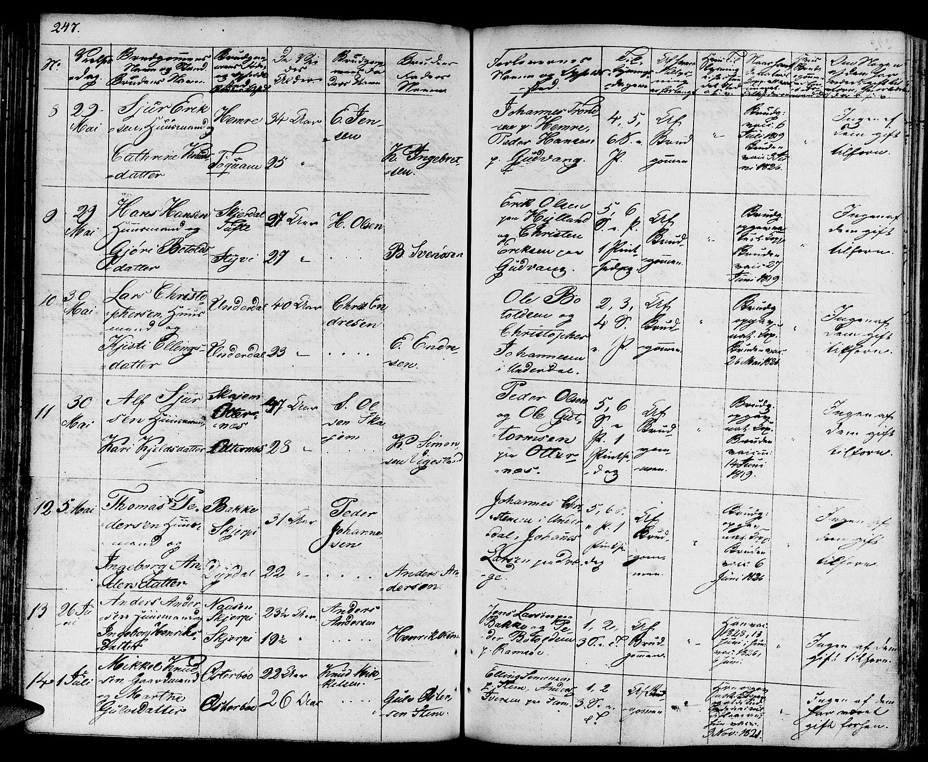 Aurland sokneprestembete, SAB/A-99937/H/Ha/Haa/L0006: Parish register (official) no. A 6, 1821-1859, p. 247