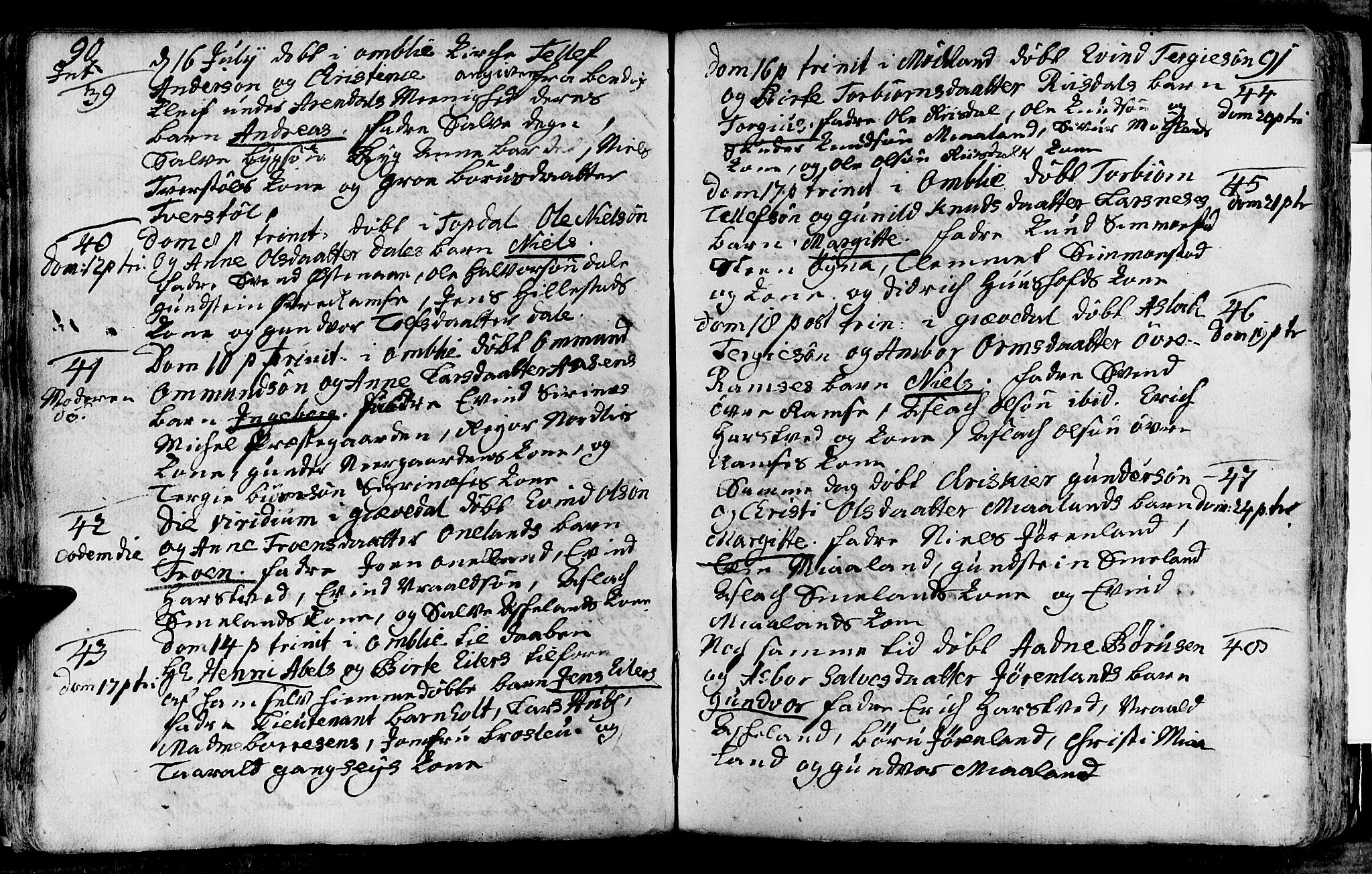 Åmli sokneprestkontor, AV/SAK-1111-0050/F/Fa/Fac/L0003: Parish register (official) no. A 3, 1756-1775, p. 90-91