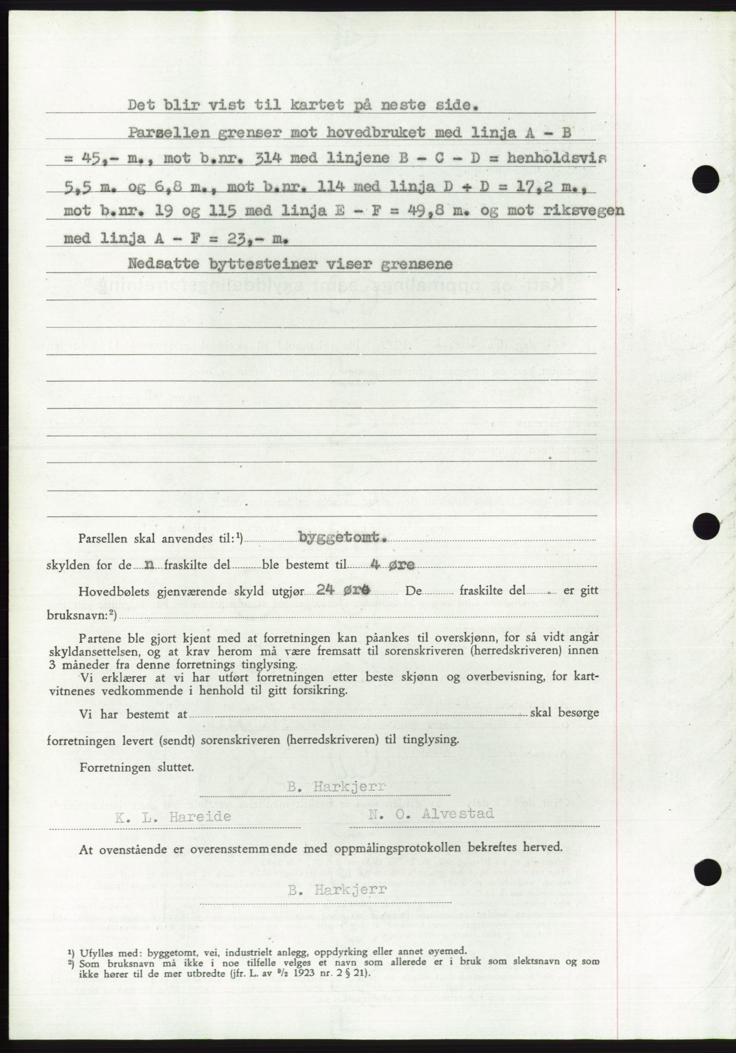 Søre Sunnmøre sorenskriveri, AV/SAT-A-4122/1/2/2C/L0108: Mortgage book no. 34A, 1957-1958, Diary no: : 2992/1957