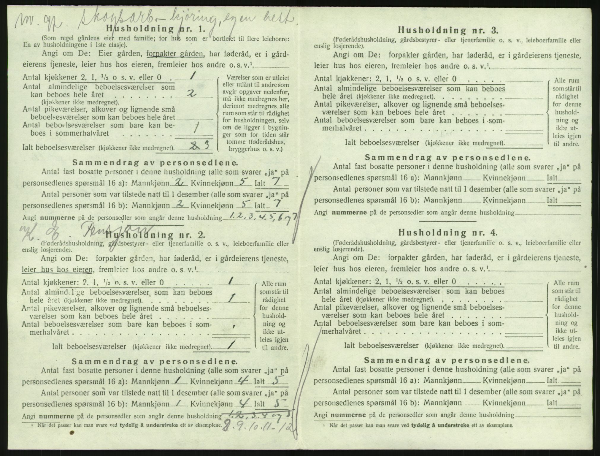 SAKO, 1920 census for Hedrum, 1920, p. 1498