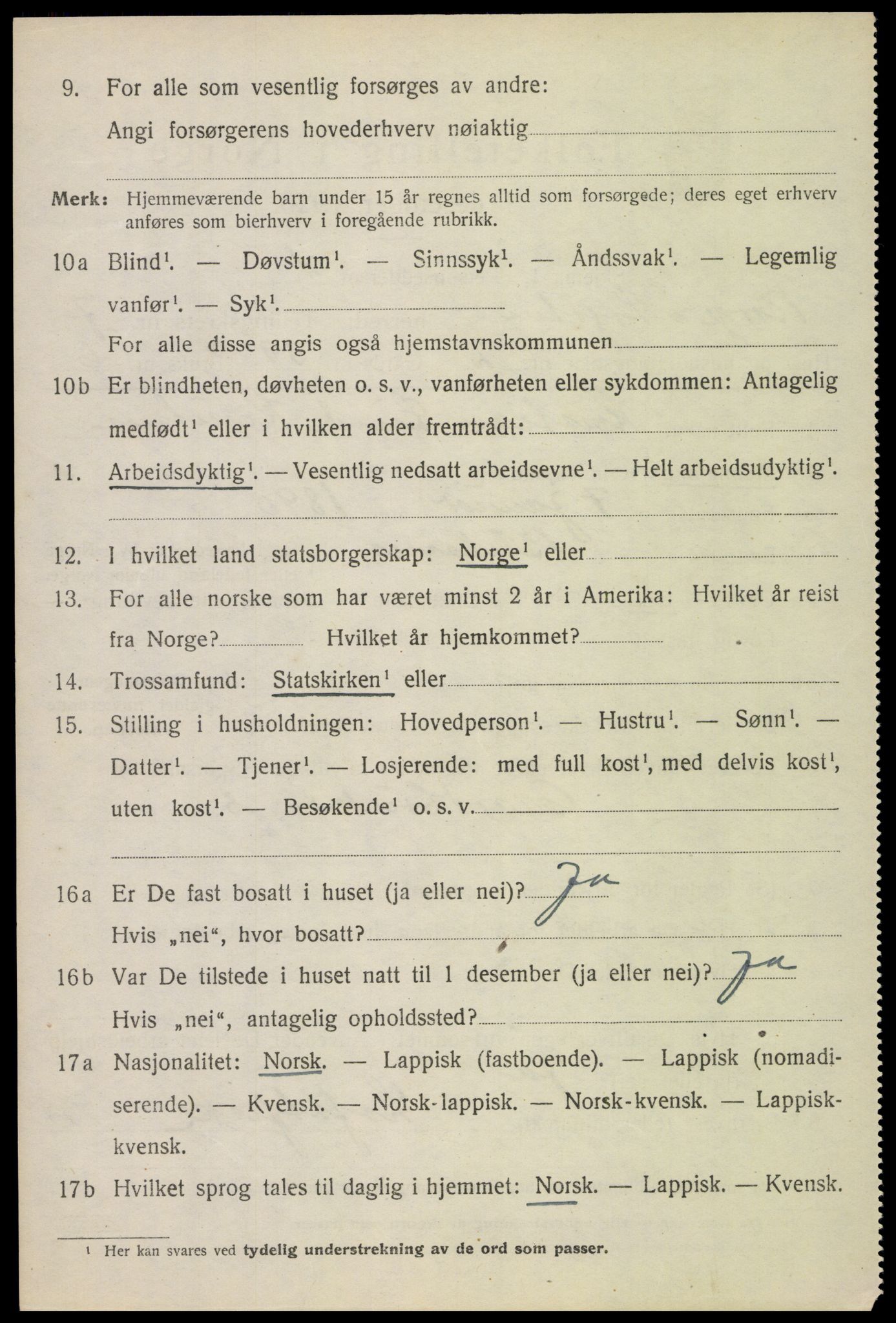 SAT, 1920 census for Borge, 1920, p. 6392