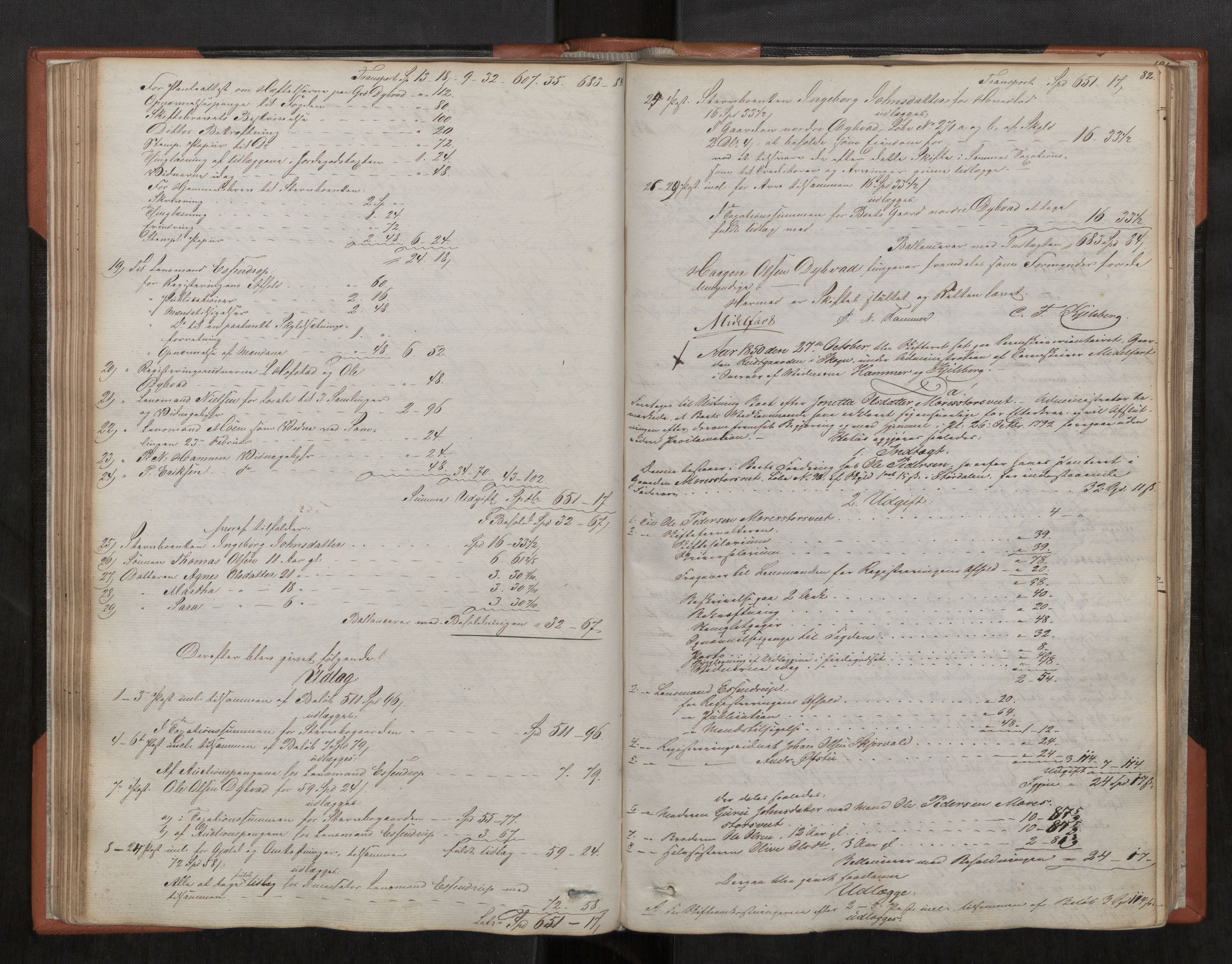 Stjør- og Verdal sorenskriveri, AV/SAT-A-4167/1/3/3B/L0001: Skifteforhandlingsprotokoll, 1846-1871, p. 82
