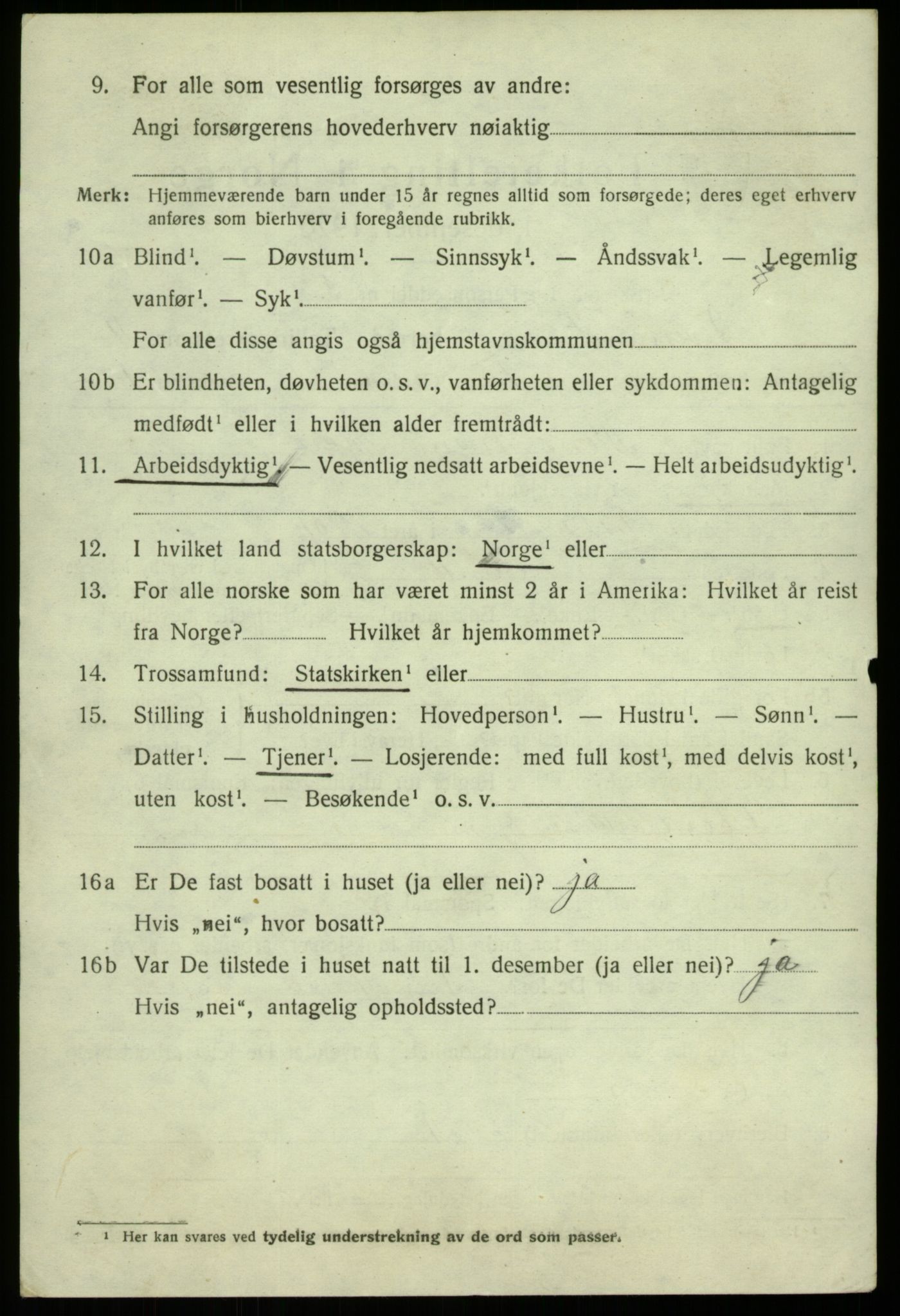 SAB, 1920 census for Alversund, 1920, p. 6685