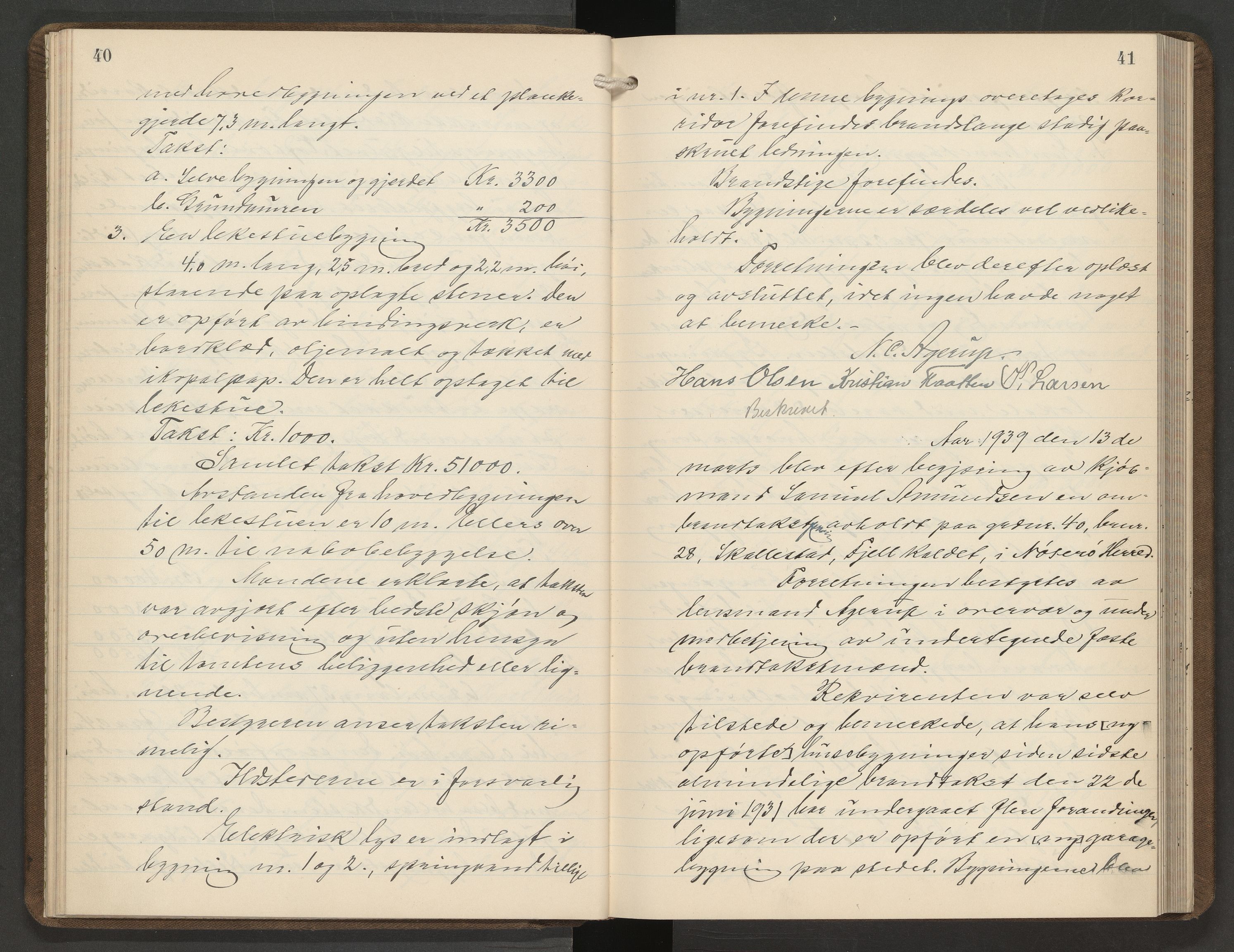 Nøtterøy lensmannskontor, AV/SAKO-A-540/Y/Yg/Yga/L0016: Branntakstprotokoll, 1938-1940, p. 40-41