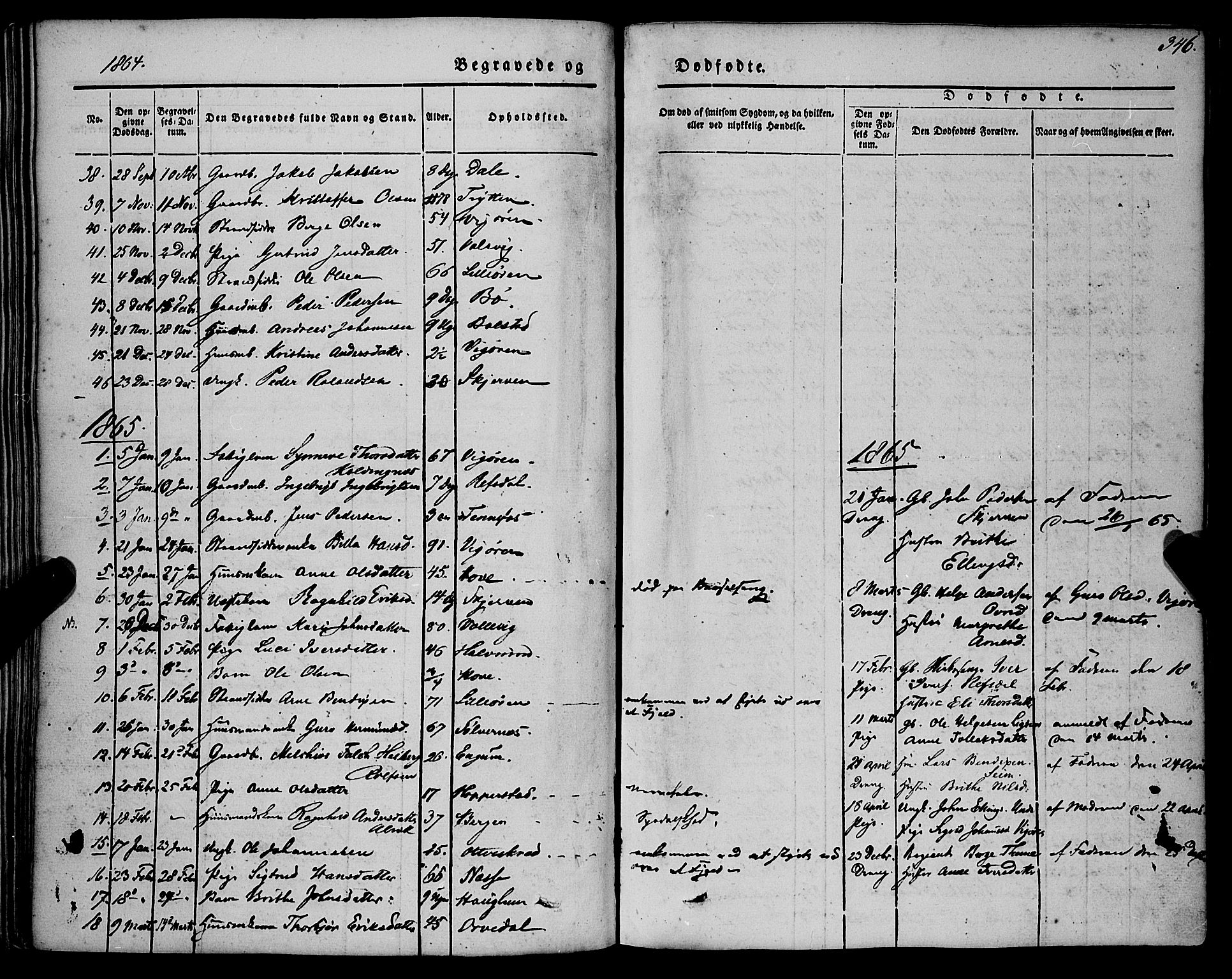 Vik sokneprestembete, AV/SAB-A-81501/H/Haa/Haaa/L0008: Parish register (official) no. A 8, 1846-1865, p. 346