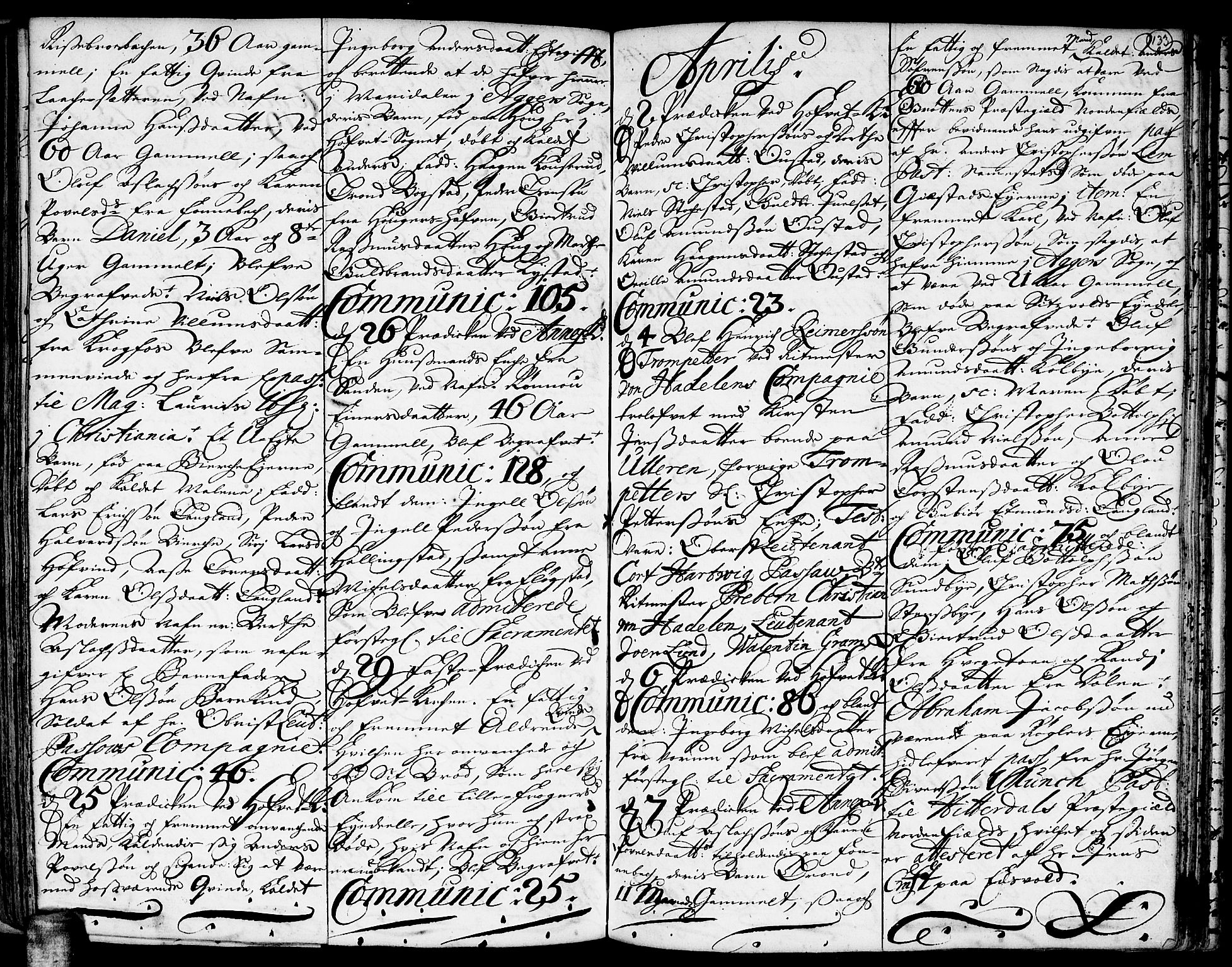 Ullensaker prestekontor Kirkebøker, AV/SAO-A-10236a/F/Fa/L0001: Parish register (official) no. I 1, 1689-1701, p. 133