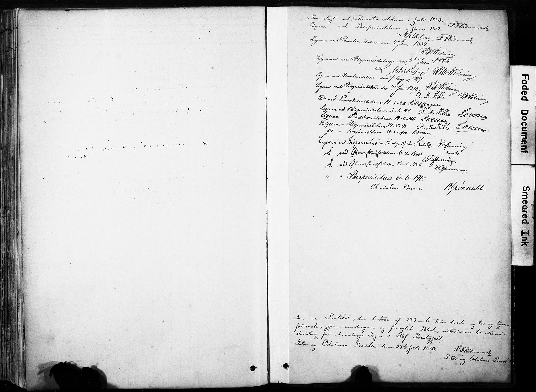 Hof prestekontor, SAH/PREST-038/H/Ha/Haa/L0011: Parish register (official) no. 11, 1879-1911, p. 216