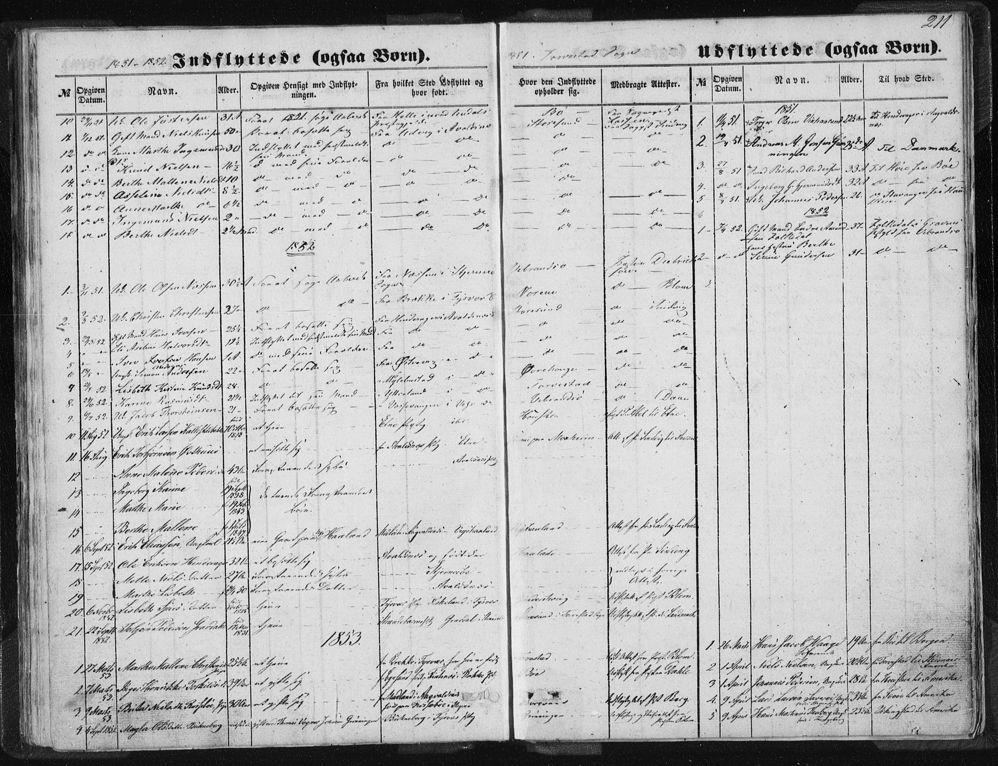 Torvastad sokneprestkontor, AV/SAST-A -101857/H/Ha/Haa/L0008: Parish register (official) no. A 8, 1847-1856, p. 211