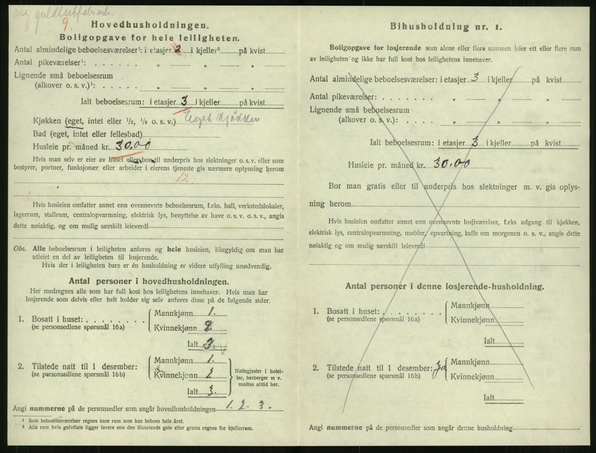 SAT, 1920 census for Levanger town, 1920, p. 1115