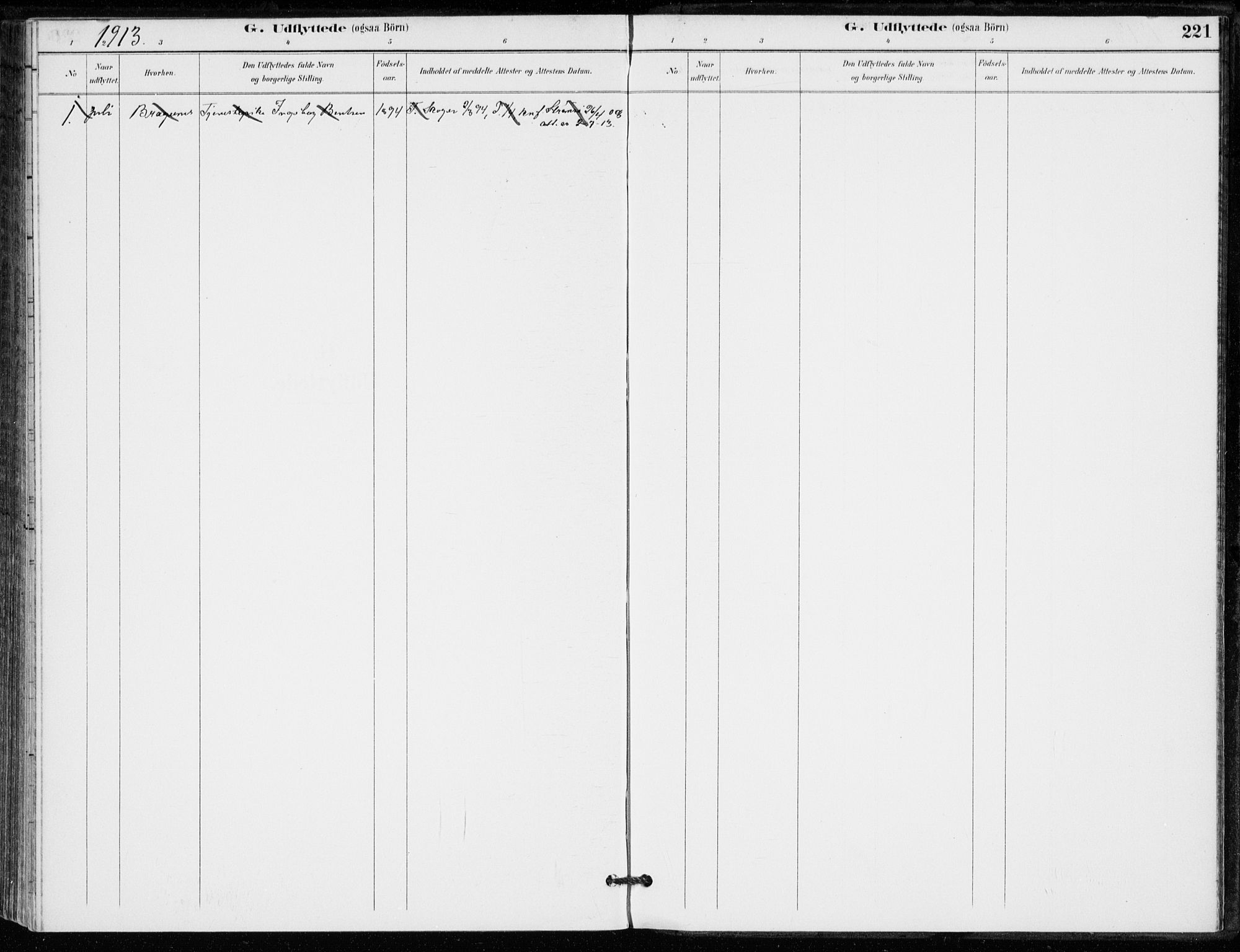 Strømsø kirkebøker, AV/SAKO-A-246/F/Fb/L0007: Parish register (official) no. II 7, 1887-1928, p. 221