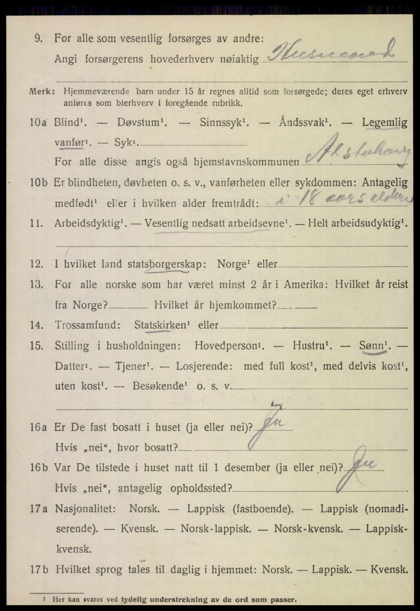 SAT, 1920 census for Alstahaug, 1920, p. 2838