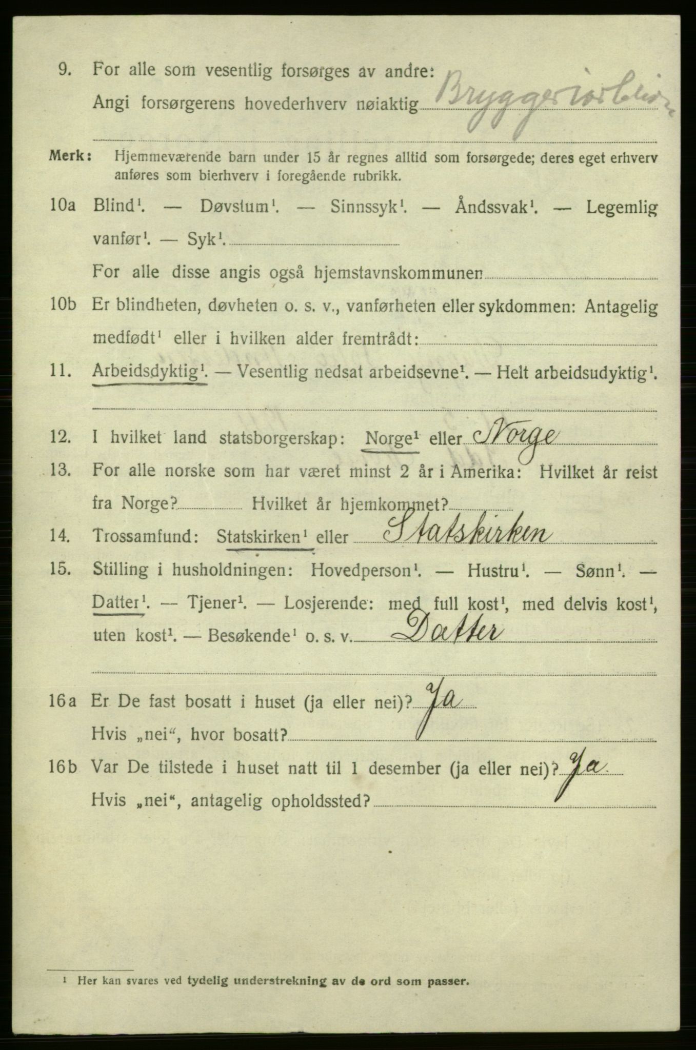 SAO, 1920 census for Fredrikshald, 1920, p. 26981