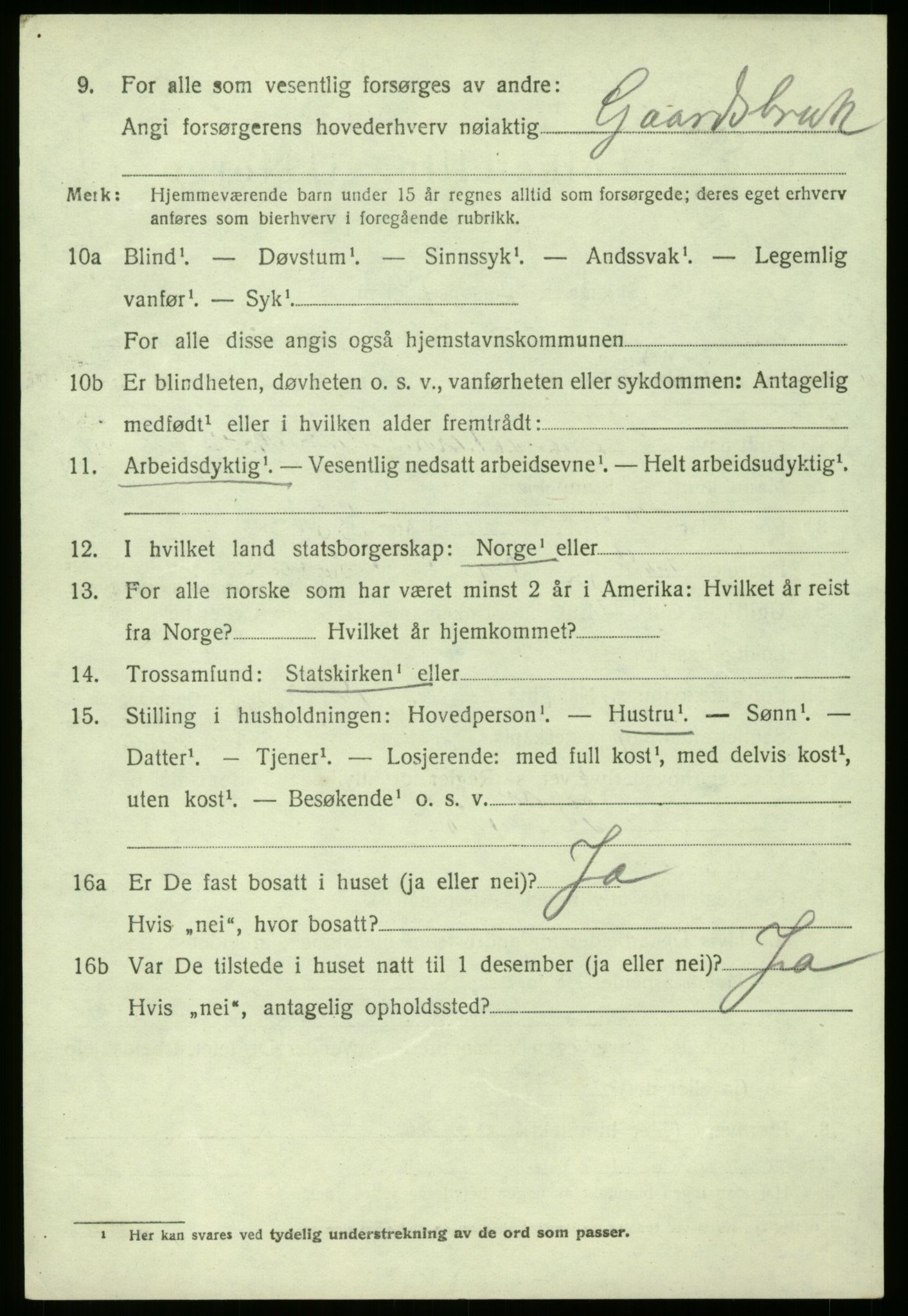 SAB, 1920 census for Masfjorden, 1920, p. 3792