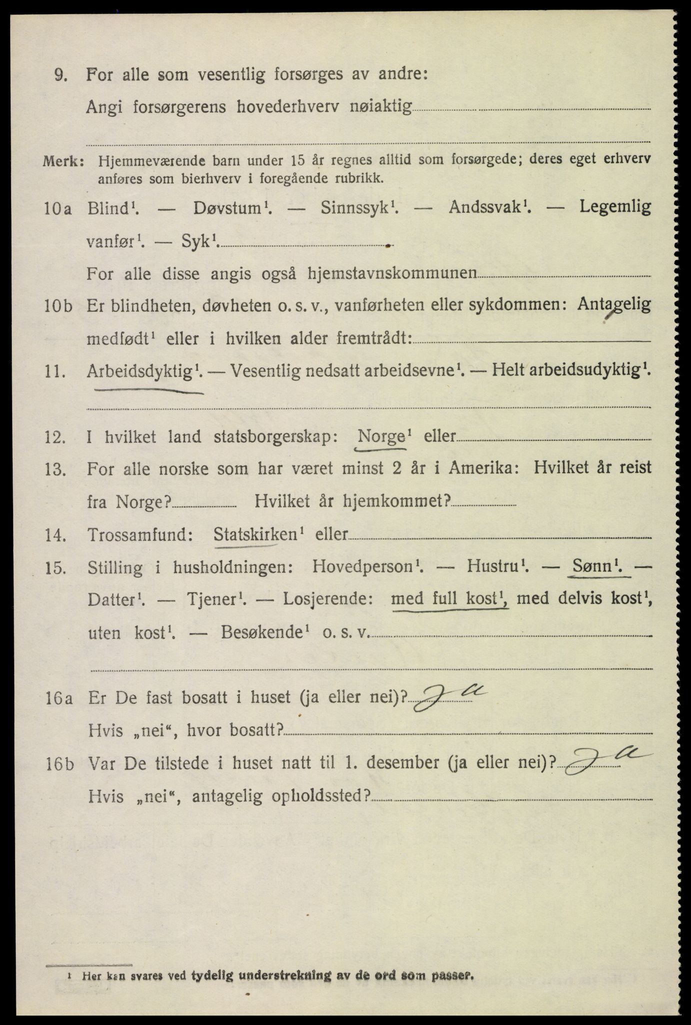 SAH, 1920 census for Øyer, 1920, p. 6371