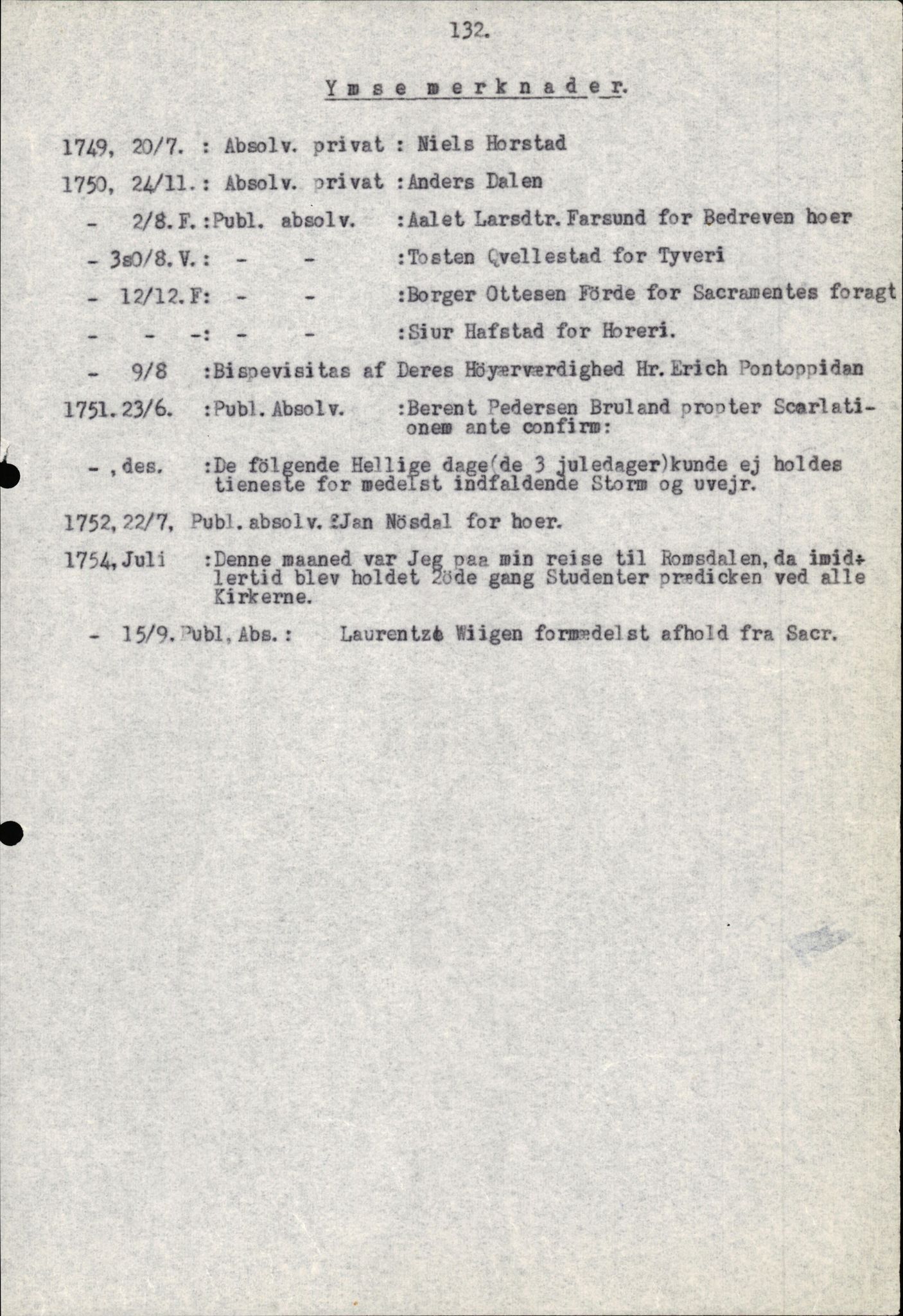 Samling av fulltekstavskrifter, SAB/FULLTEKST/B/14/0007: Førde sokneprestembete, ministerialbok nr. A 3, 1749-1764, p. 131