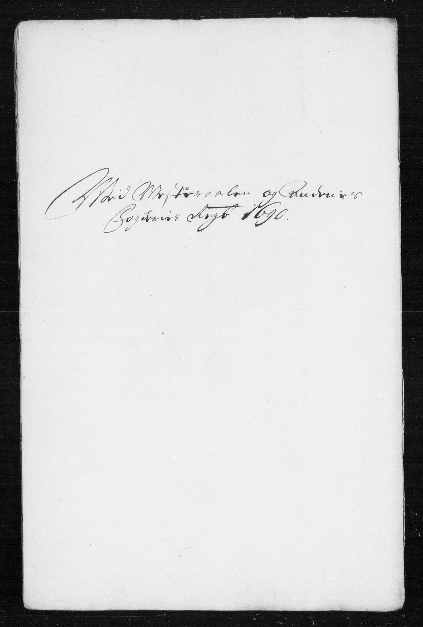 Rentekammeret inntil 1814, Reviderte regnskaper, Stiftamtstueregnskaper, Trondheim stiftamt og Nordland amt, AV/RA-EA-6044/R/Rh/L0015: Nordland amt, 1690