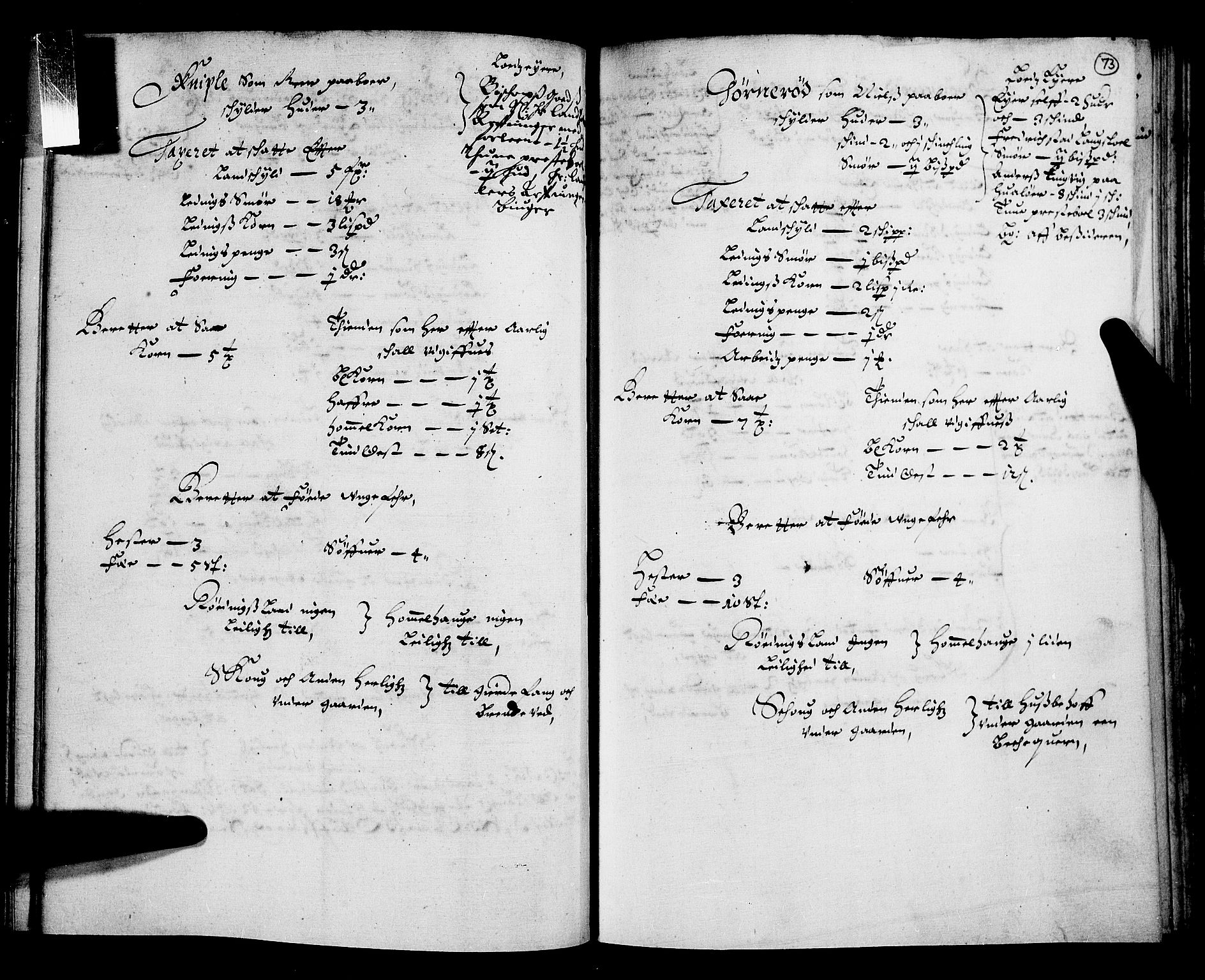 Rentekammeret inntil 1814, Realistisk ordnet avdeling, AV/RA-EA-4070/N/Nb/Nba/L0004: Tune, Veme, Åbygge og Hvaler, 1. del, 1667, p. 72b-73a