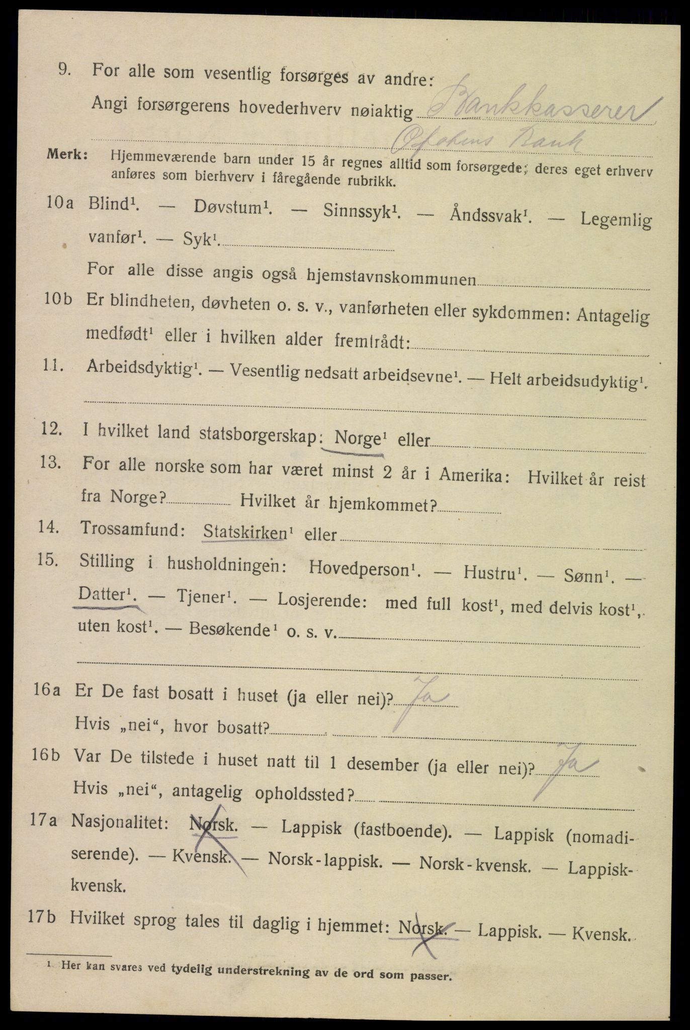 SAT, 1920 census for Narvik, 1920, p. 8229