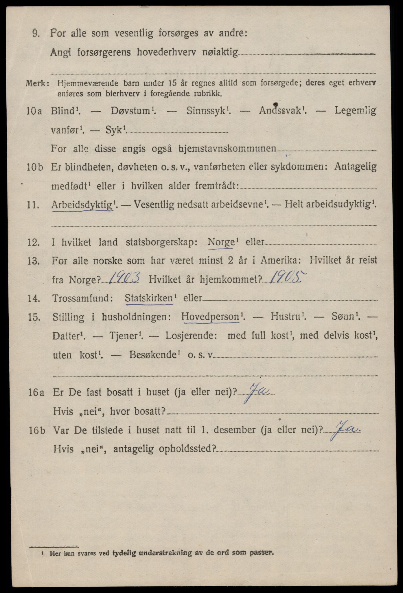 SAST, 1920 census for Sjernarøy, 1920, p. 405