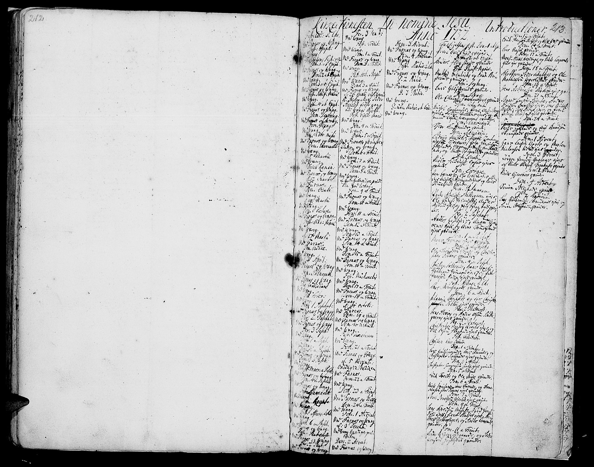 Vang prestekontor, Hedmark, AV/SAH-PREST-008/H/Ha/Haa/L0002A: Parish register (official) no. 2A, 1713-1733, p. 212-213