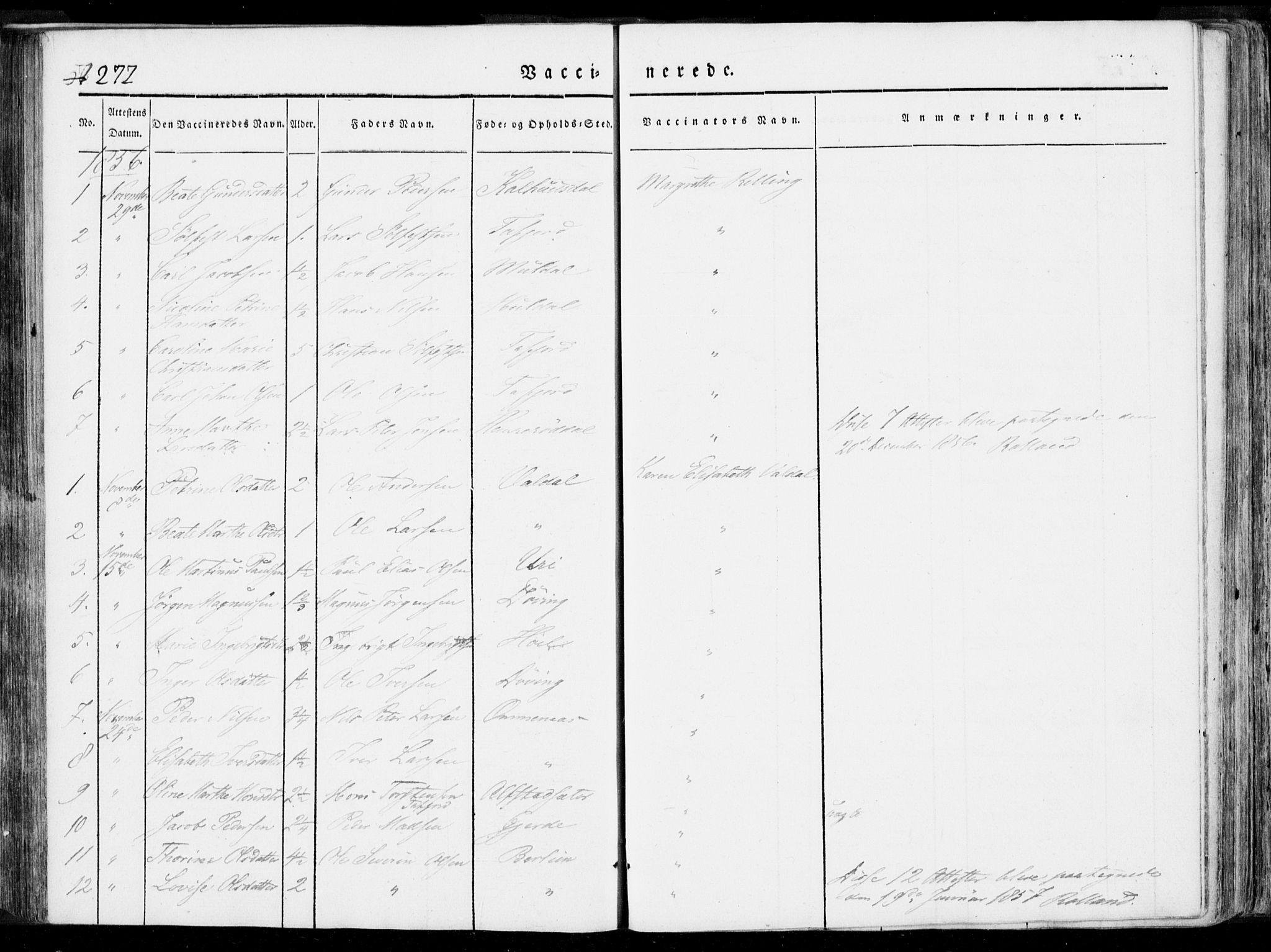 Ministerialprotokoller, klokkerbøker og fødselsregistre - Møre og Romsdal, SAT/A-1454/519/L0248: Parish register (official) no. 519A07, 1829-1860, p. 272