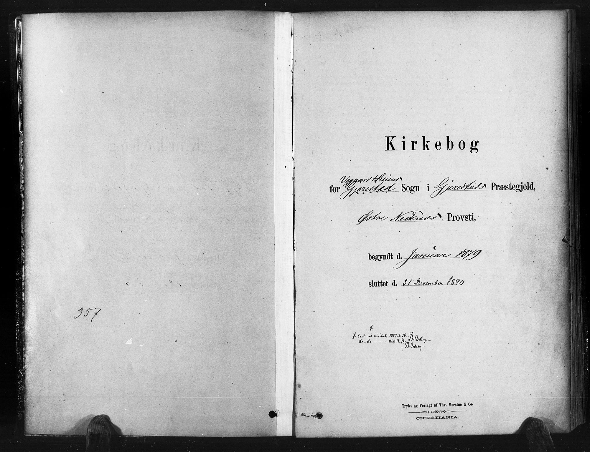 Gjerstad sokneprestkontor, SAK/1111-0014/F/Fa/Fab/L0004: Parish register (official) no. A 4, 1879-1890