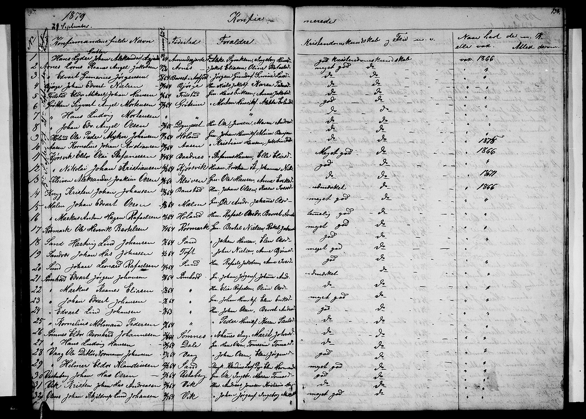 Ministerialprotokoller, klokkerbøker og fødselsregistre - Nordland, AV/SAT-A-1459/812/L0187: Parish register (copy) no. 812C05, 1850-1883, p. 138