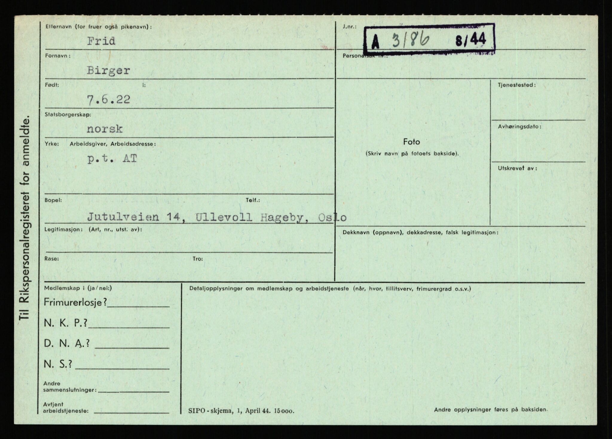 Statspolitiet - Hovedkontoret / Osloavdelingen, AV/RA-S-1329/C/Ca/L0004: Eid - funn av gjenstander	, 1943-1945, p. 4669