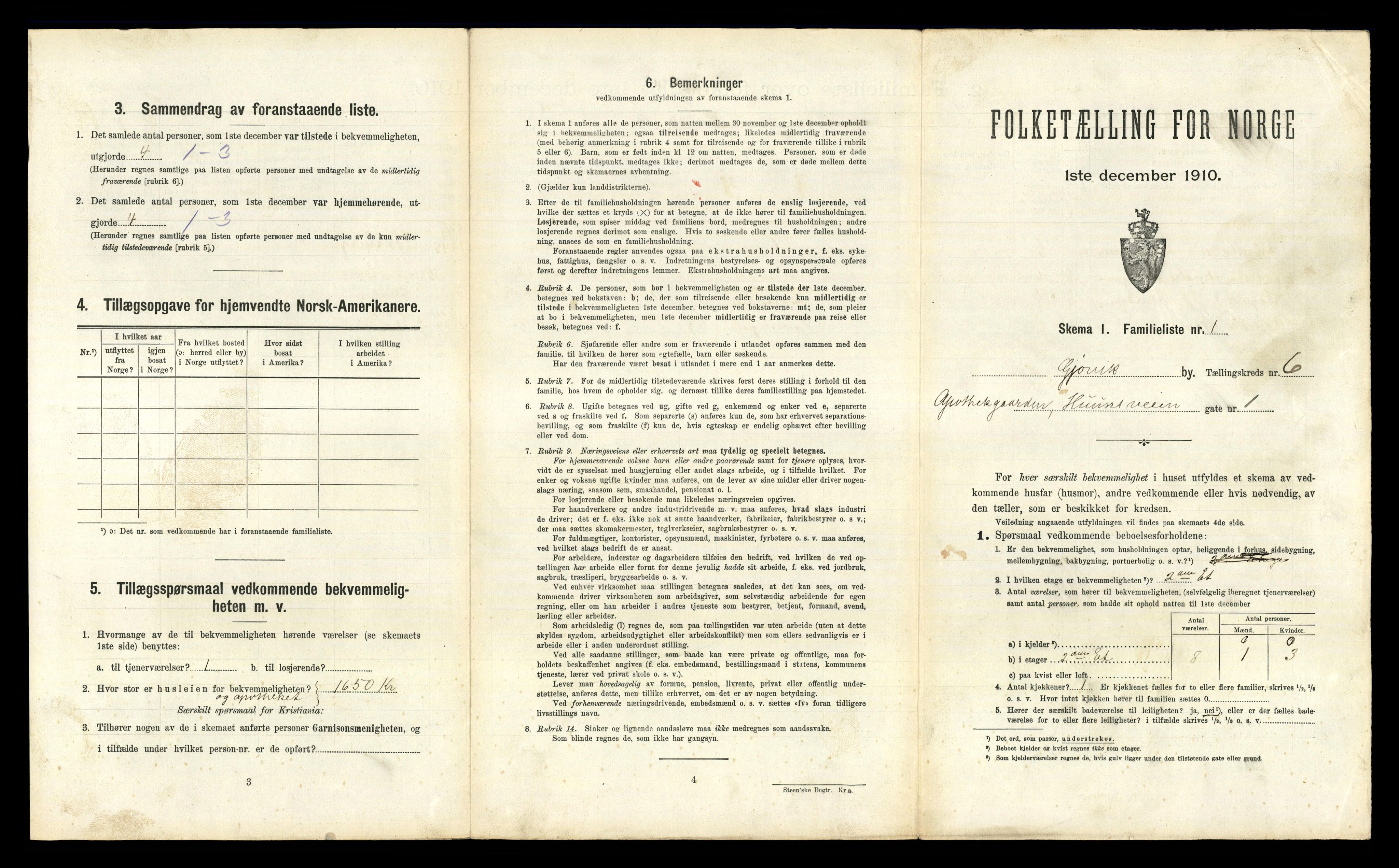 RA, 1910 census for Gjøvik, 1910, p. 1590