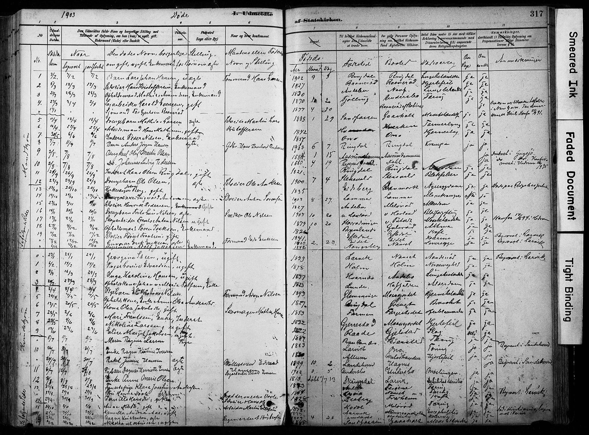 Hedrum kirkebøker, SAKO/A-344/F/Fa/L0009: Parish register (official) no. I 9, 1881-1903, p. 317