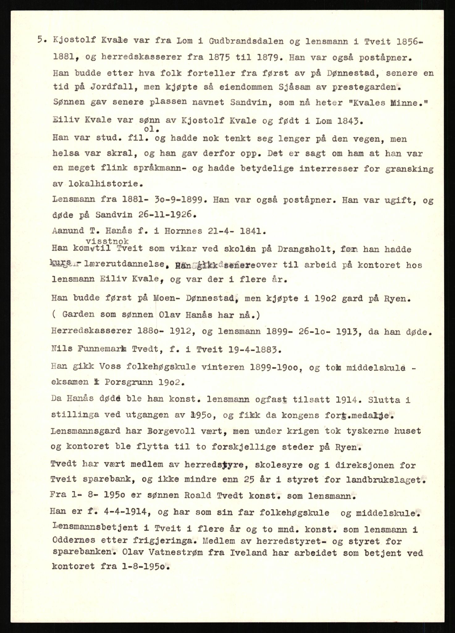 Tveit bygdesogenemnd, AV/SAK-D/0770/F/L0002: B - Emneordnet materiale, 1863-1937, p. 127