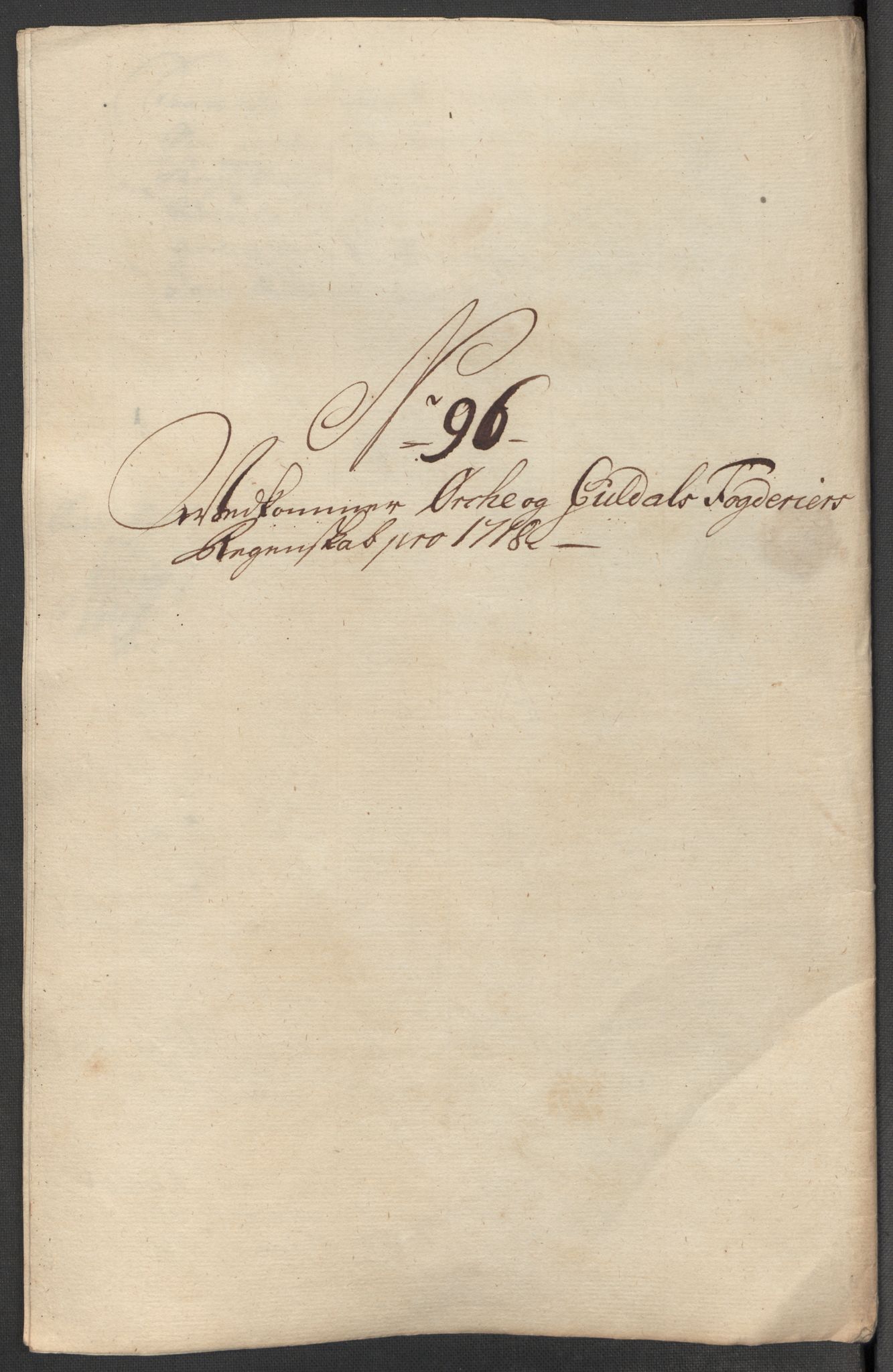 Rentekammeret inntil 1814, Reviderte regnskaper, Fogderegnskap, RA/EA-4092/R60/L3972: Fogderegnskap Orkdal og Gauldal, 1718, p. 256